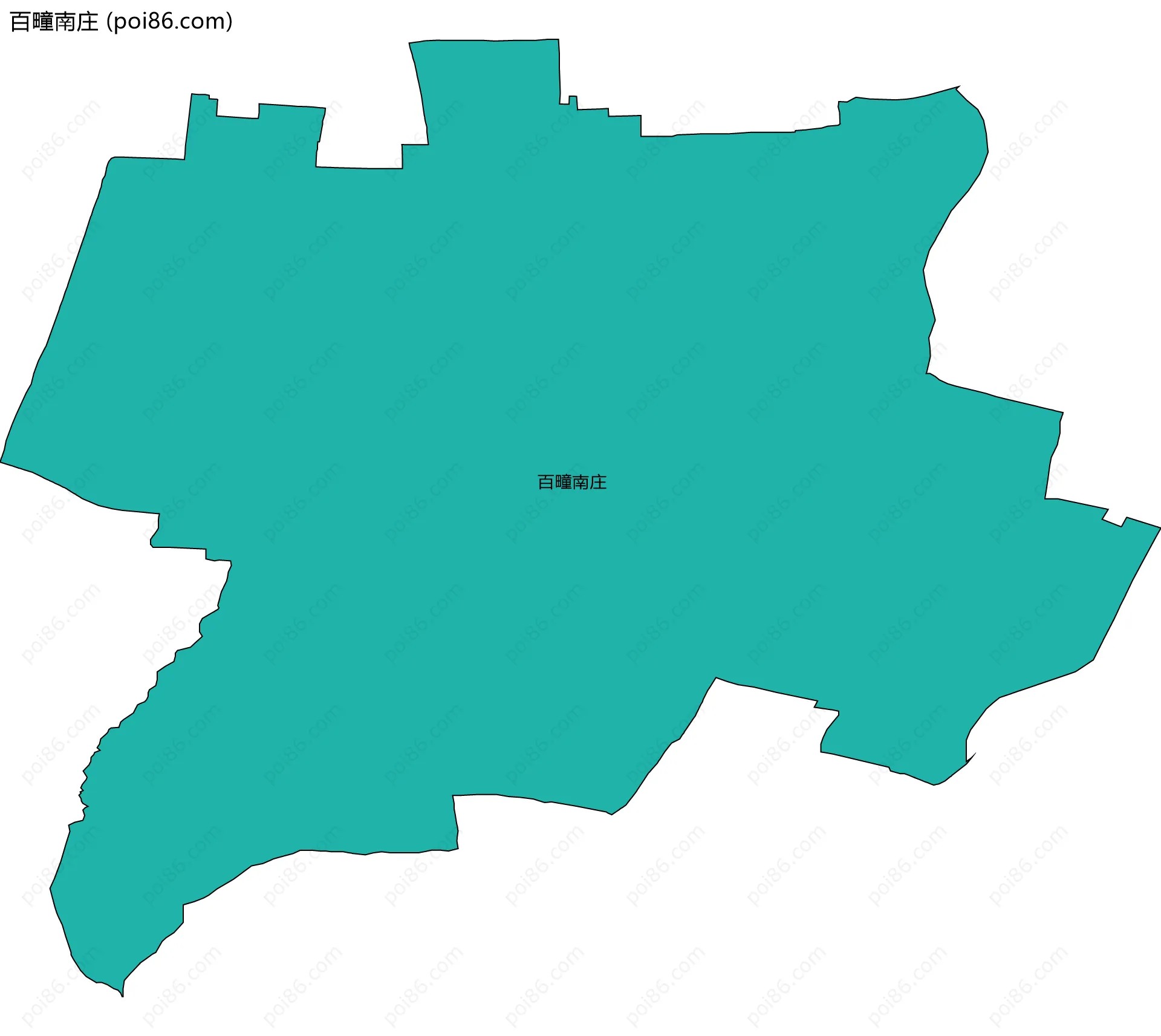 百疃南庄边界地图