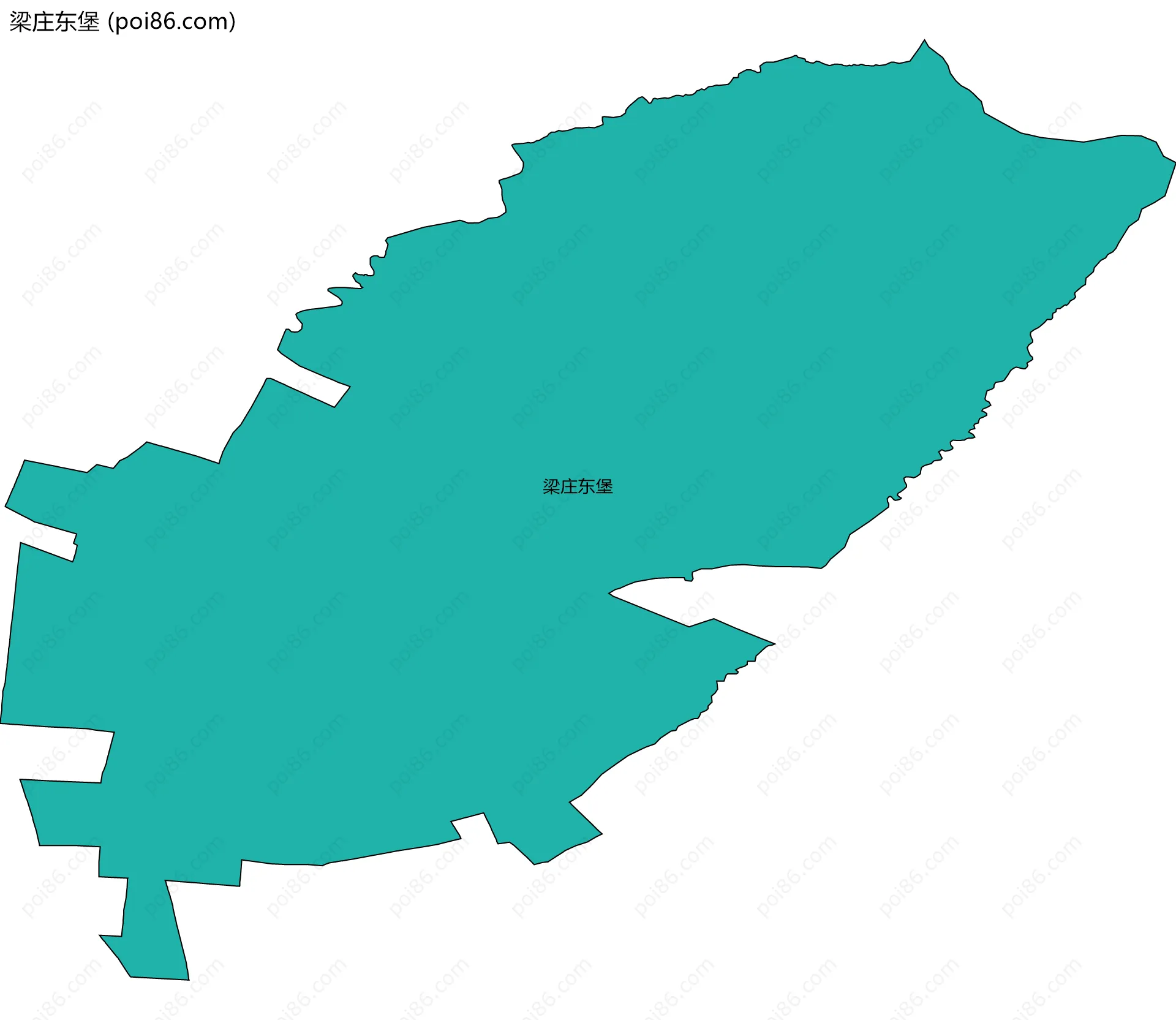 梁庄东堡边界地图