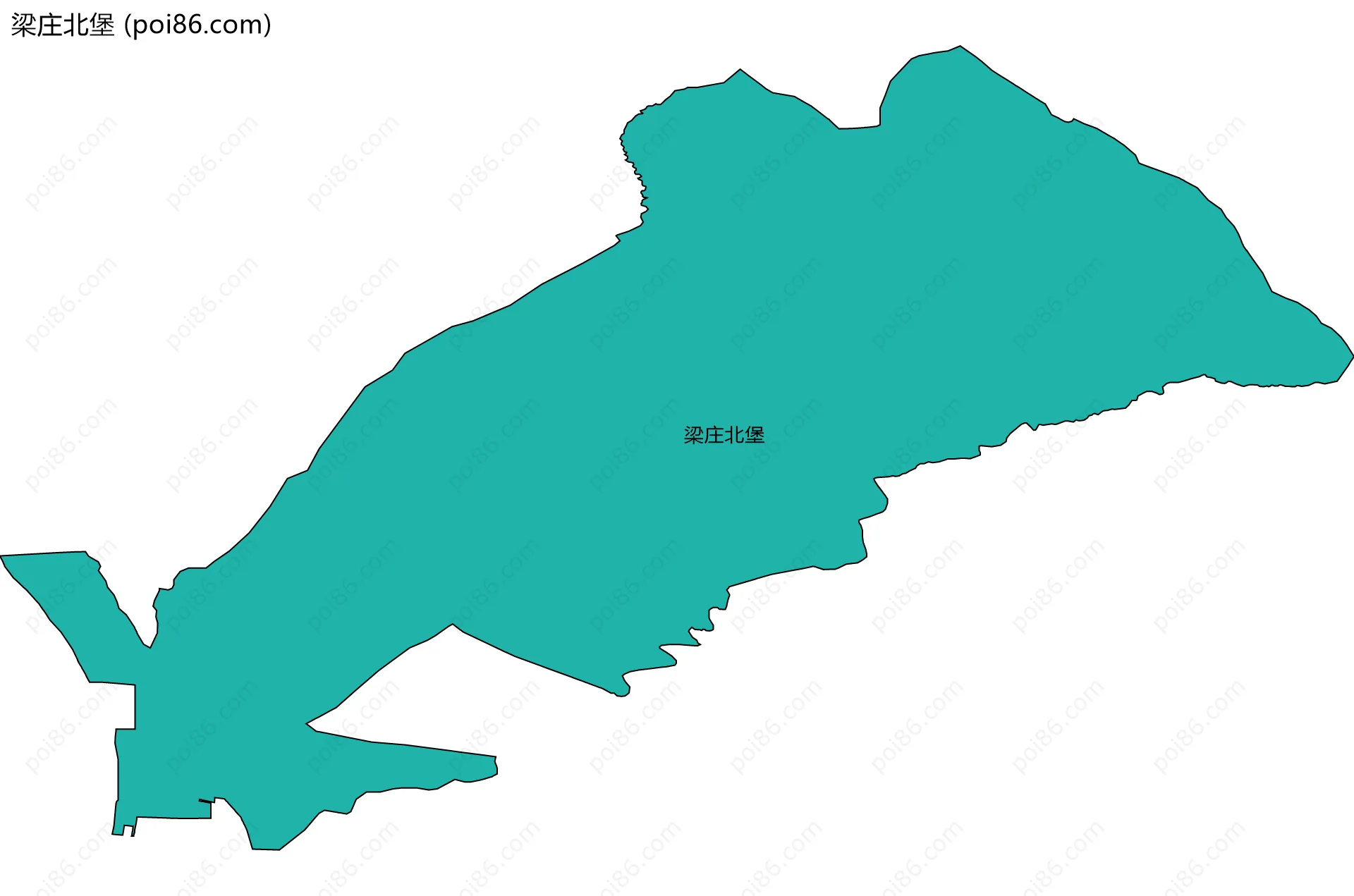 梁庄北堡边界地图