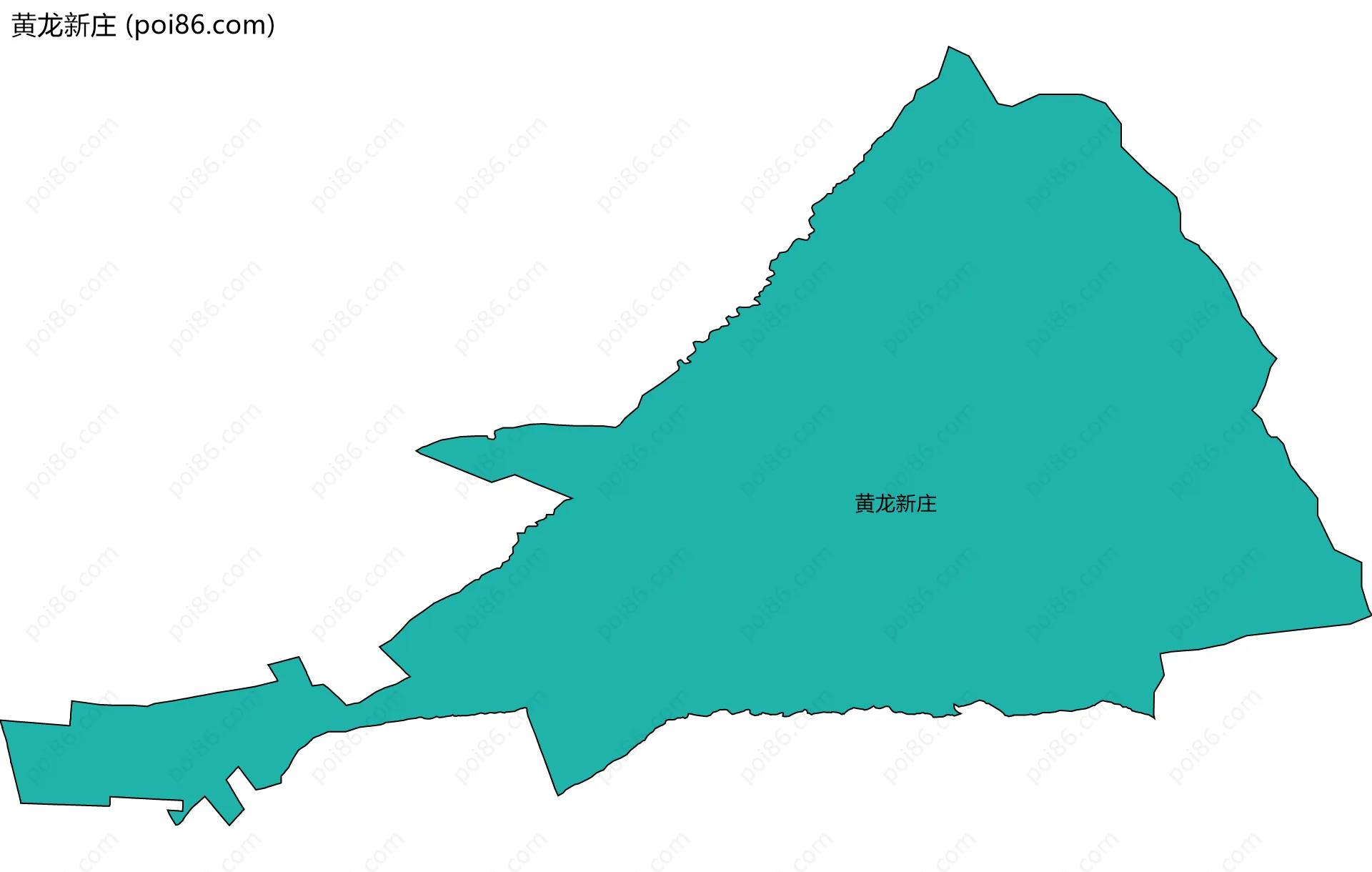 黄龙新庄边界地图