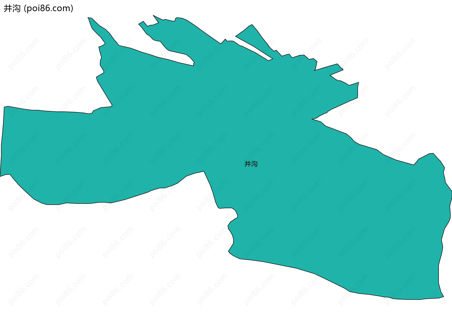 井沟边界地图