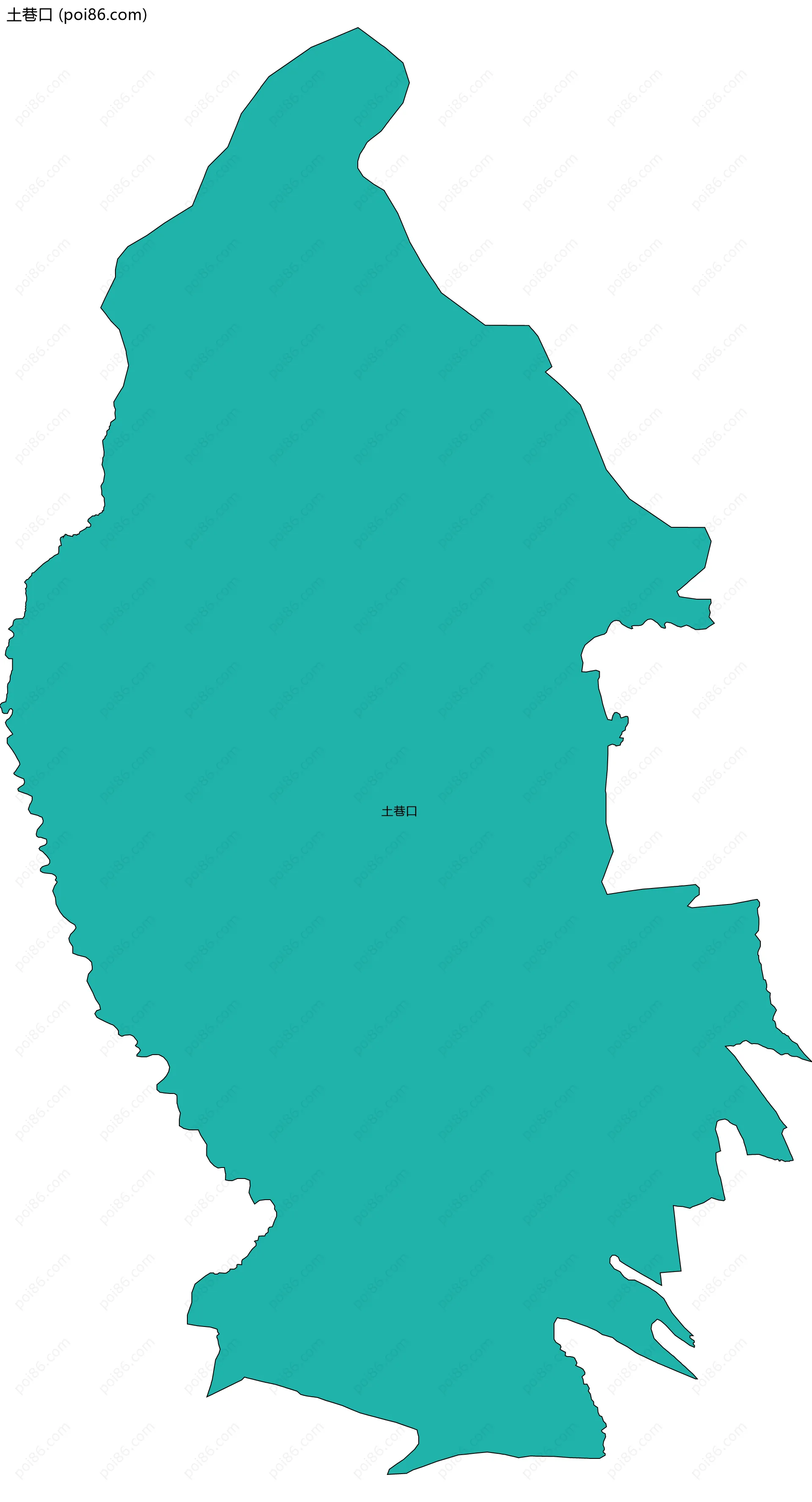 土巷口边界地图