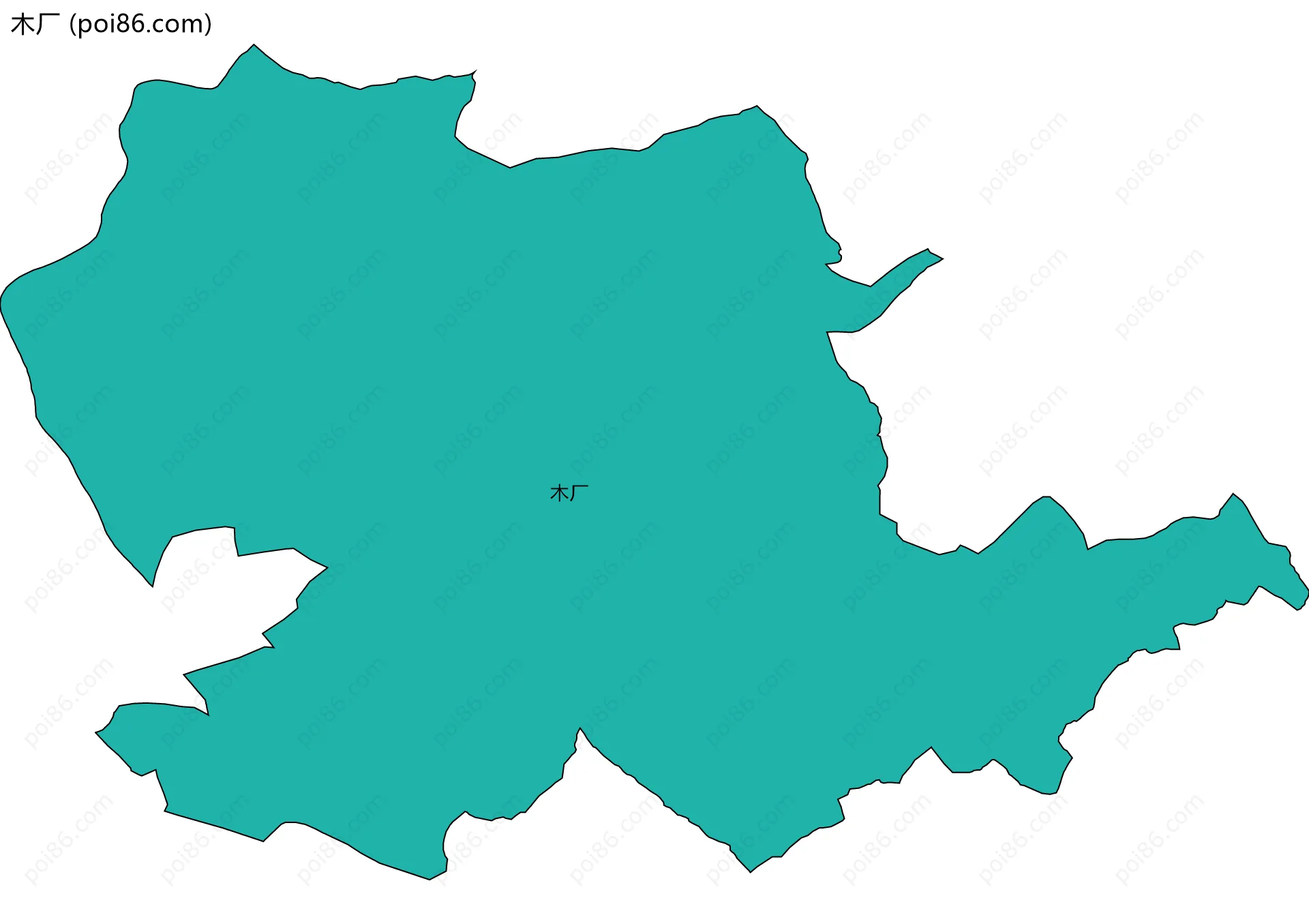 木厂边界地图