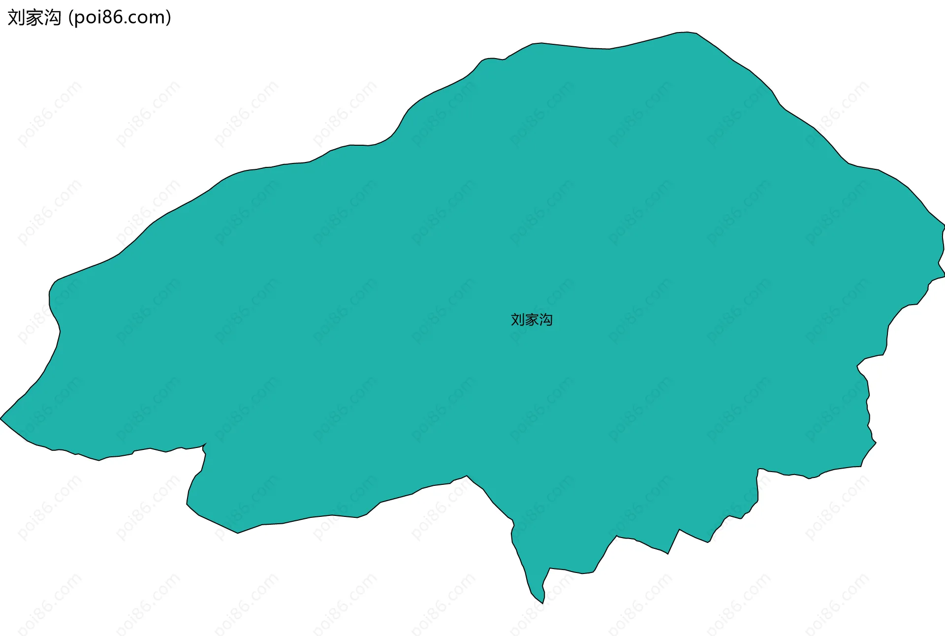 刘家沟边界地图