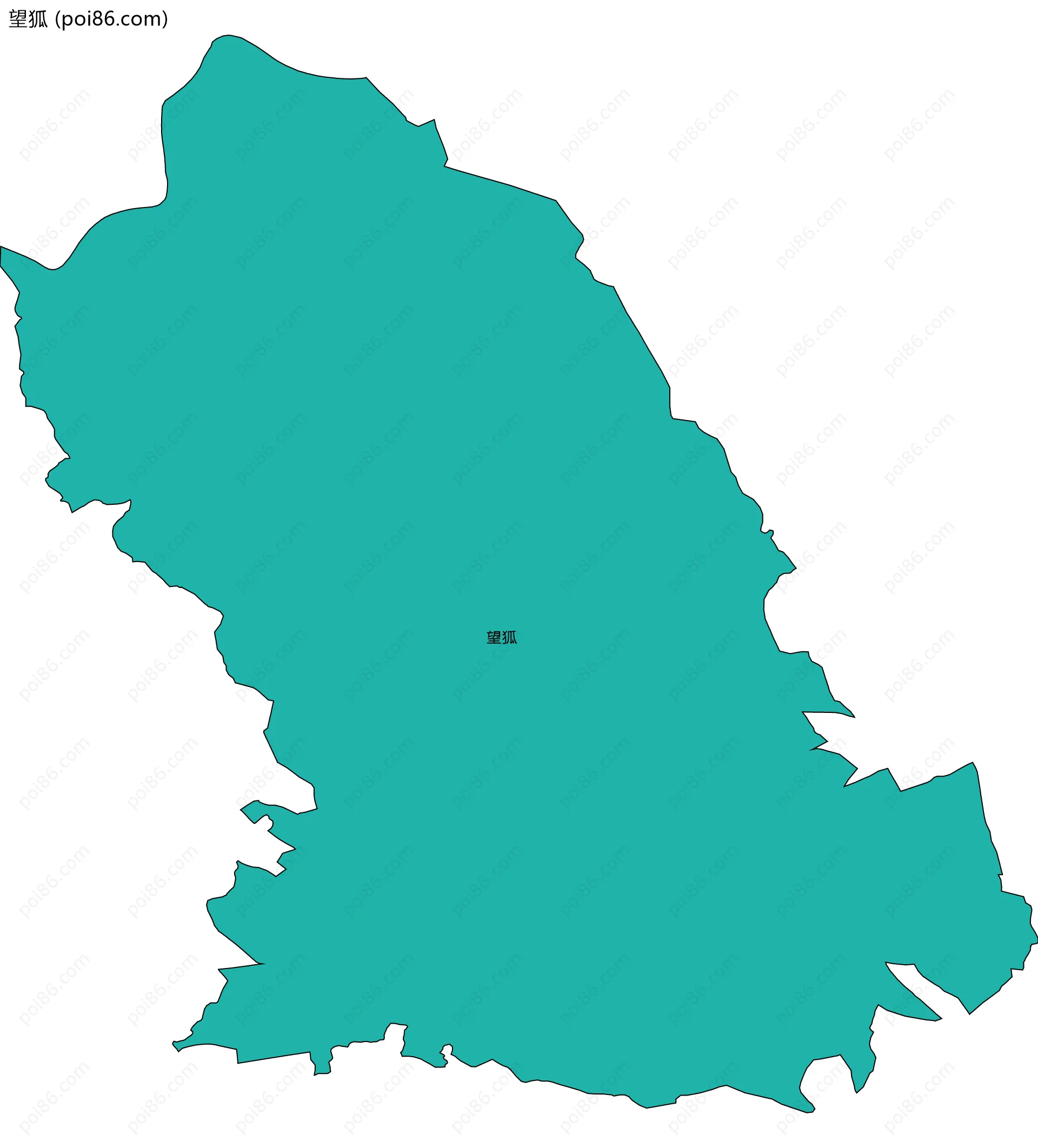 望狐边界地图