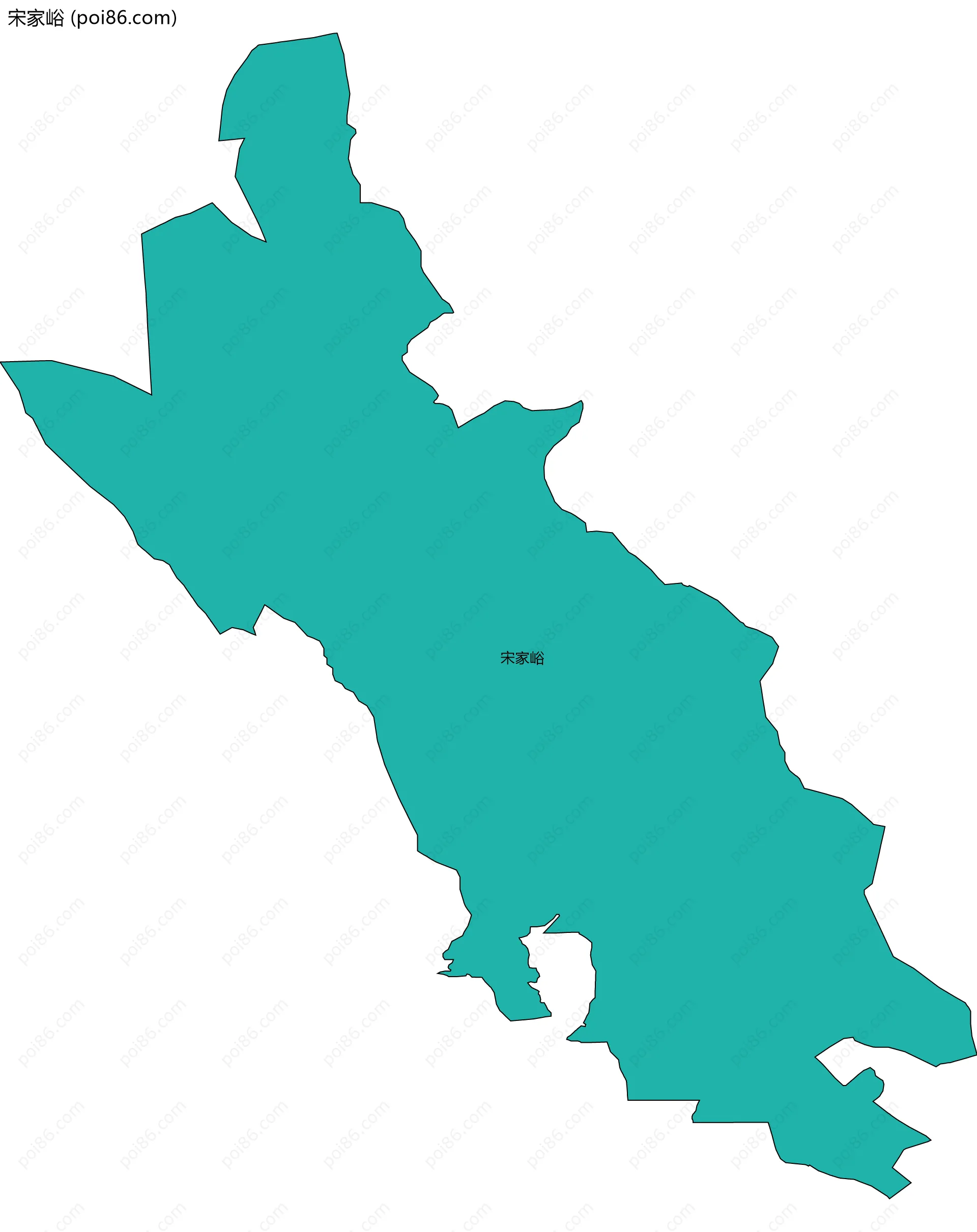 宋家峪边界地图