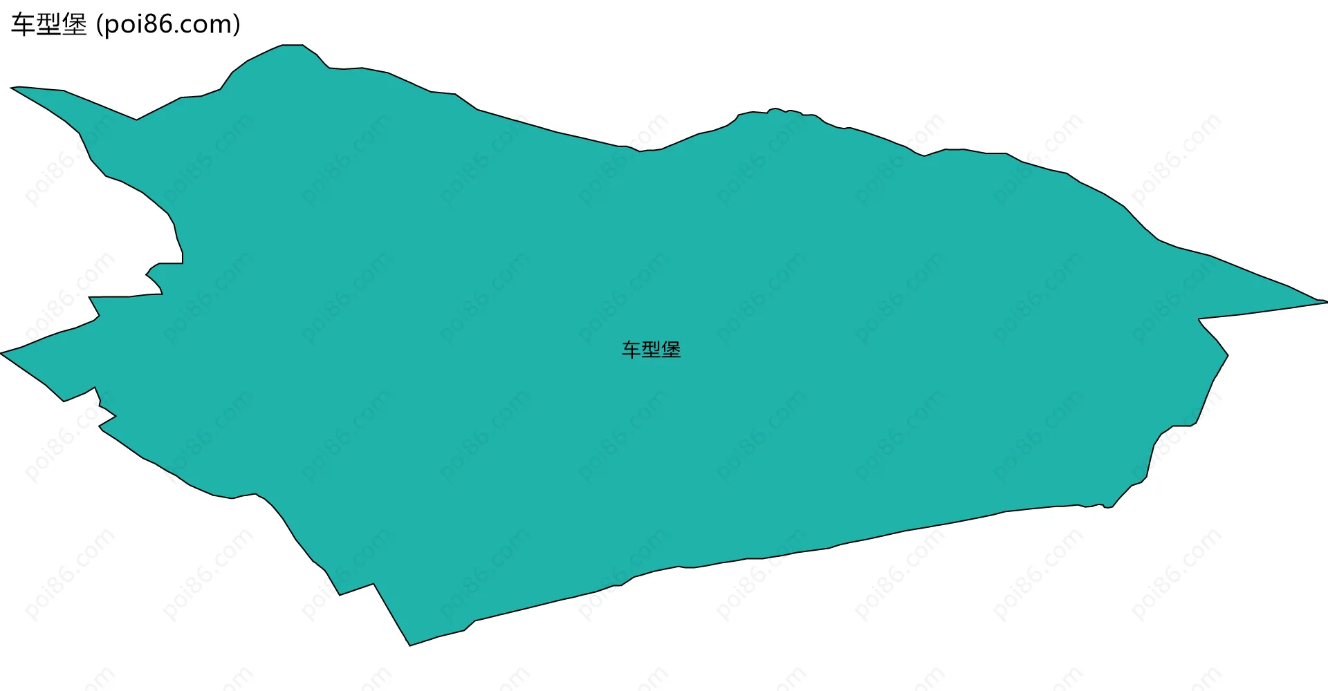 车型堡边界地图