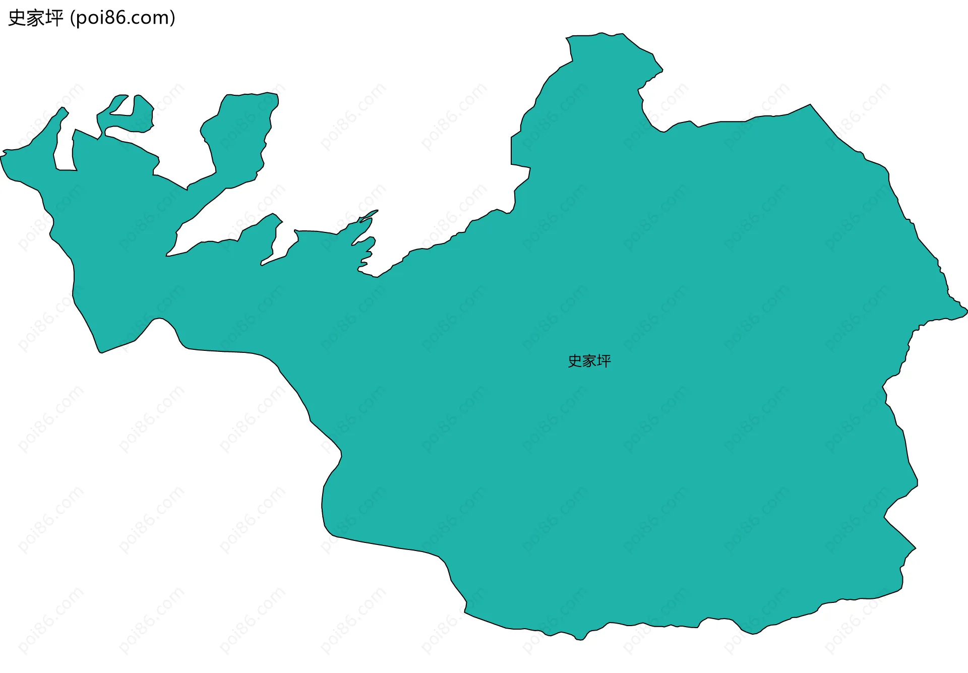 史家坪边界地图