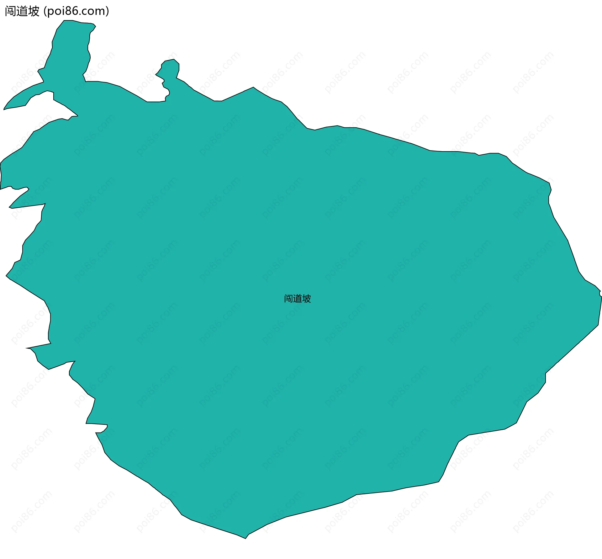 闯道坡边界地图