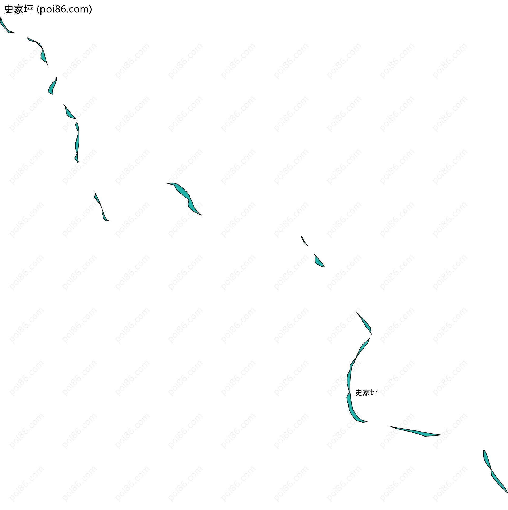 史家坪边界地图