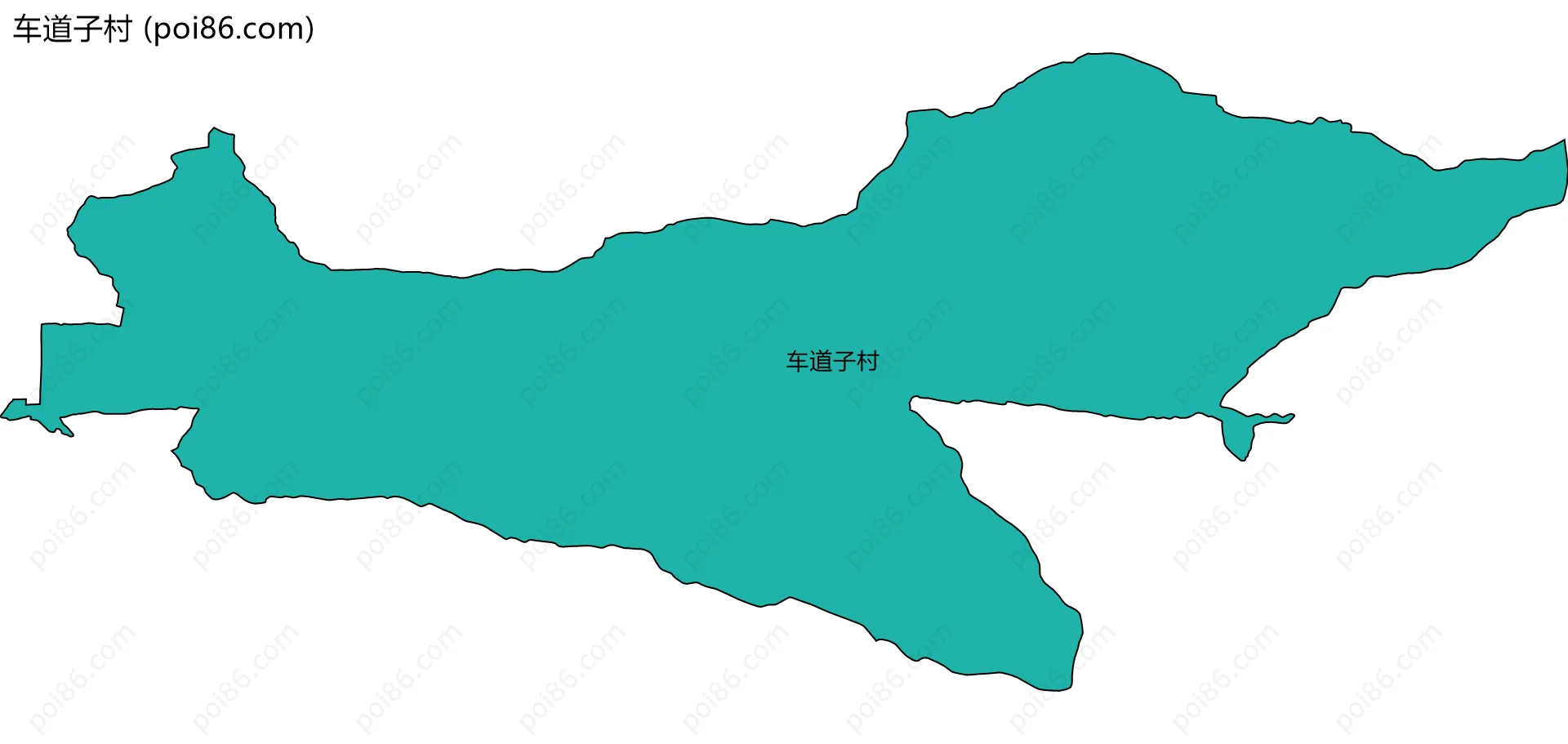 车道子村边界地图