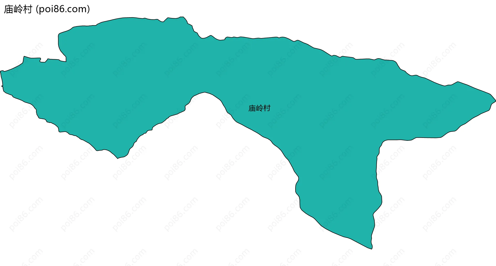 庙岭村边界地图