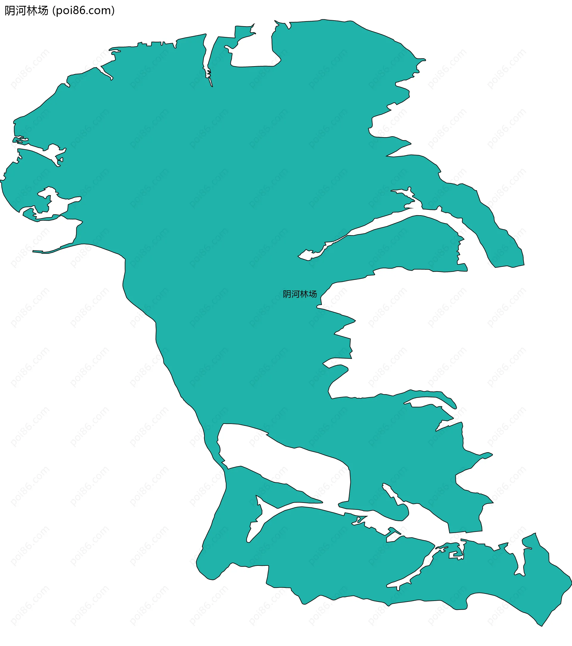 阴河林场边界地图