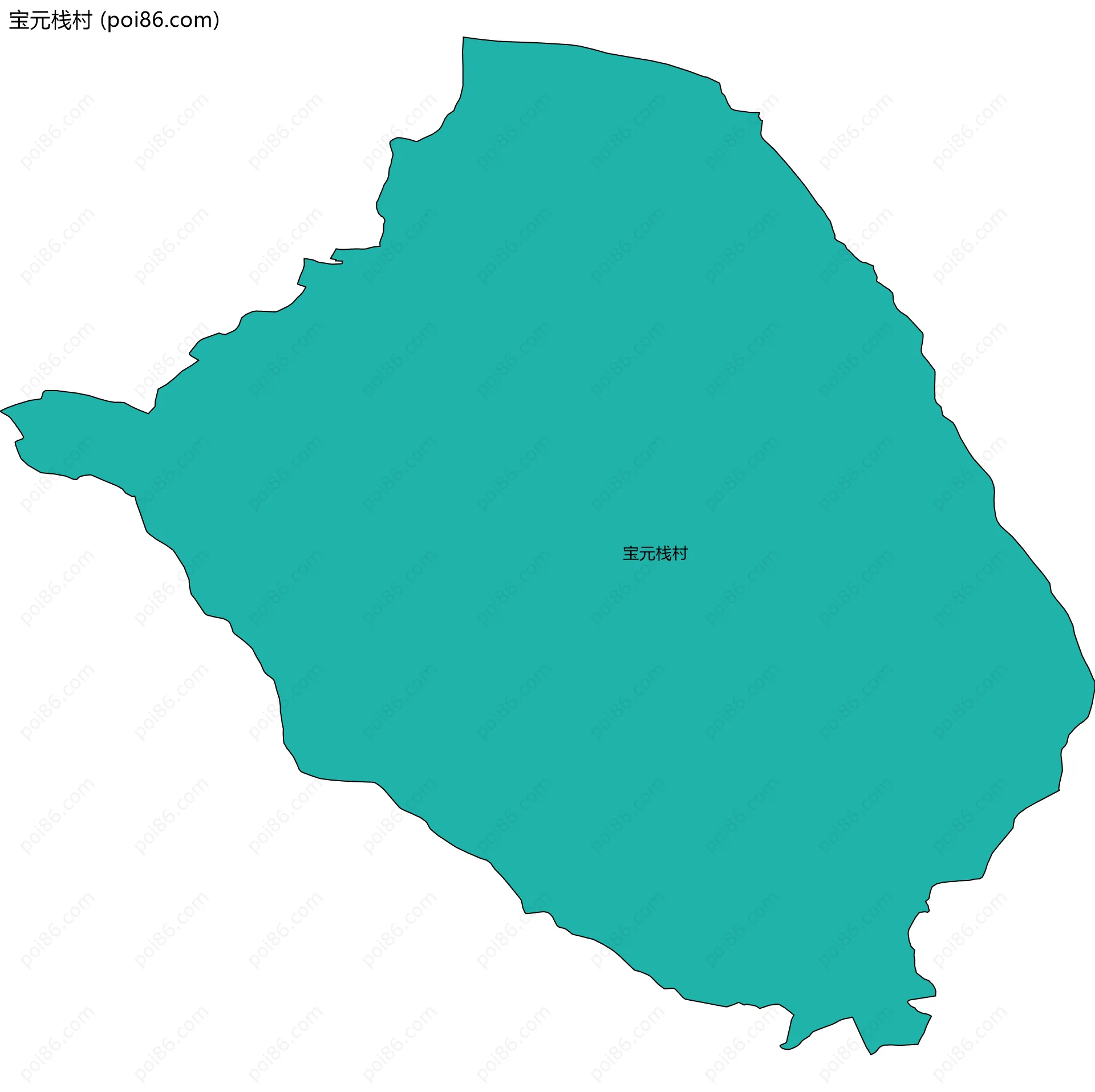 宝元栈村边界地图