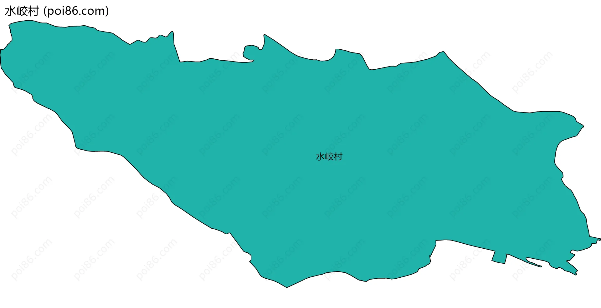 水峧村边界地图