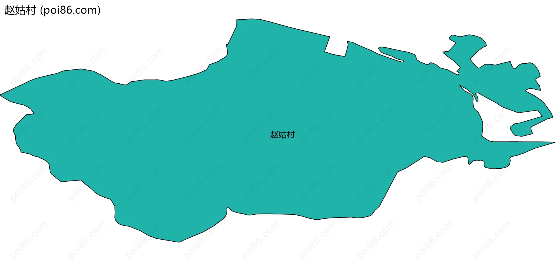 赵姑村边界地图