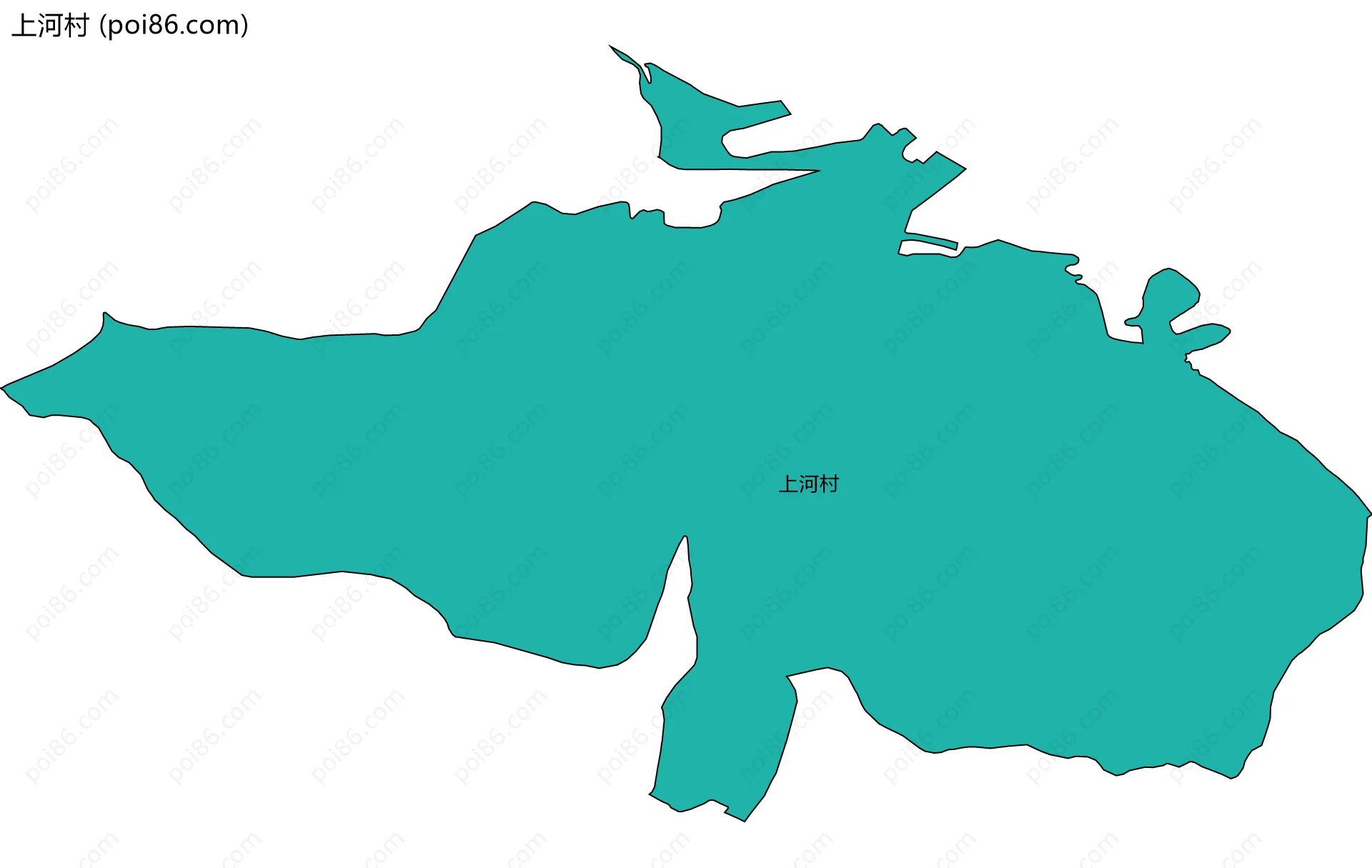 上河村边界地图