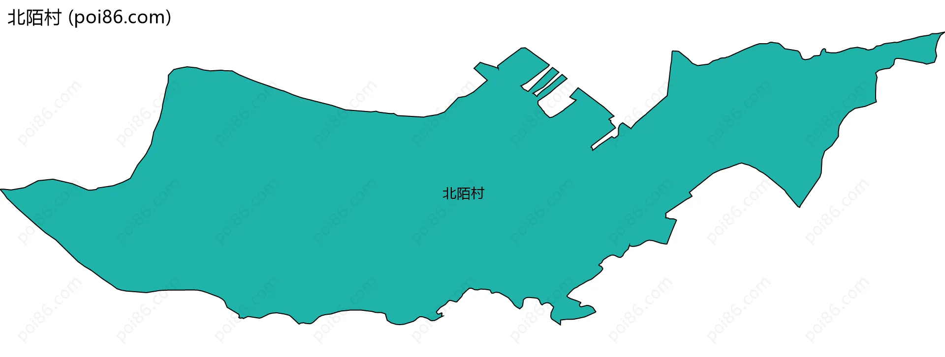 北陌村边界地图