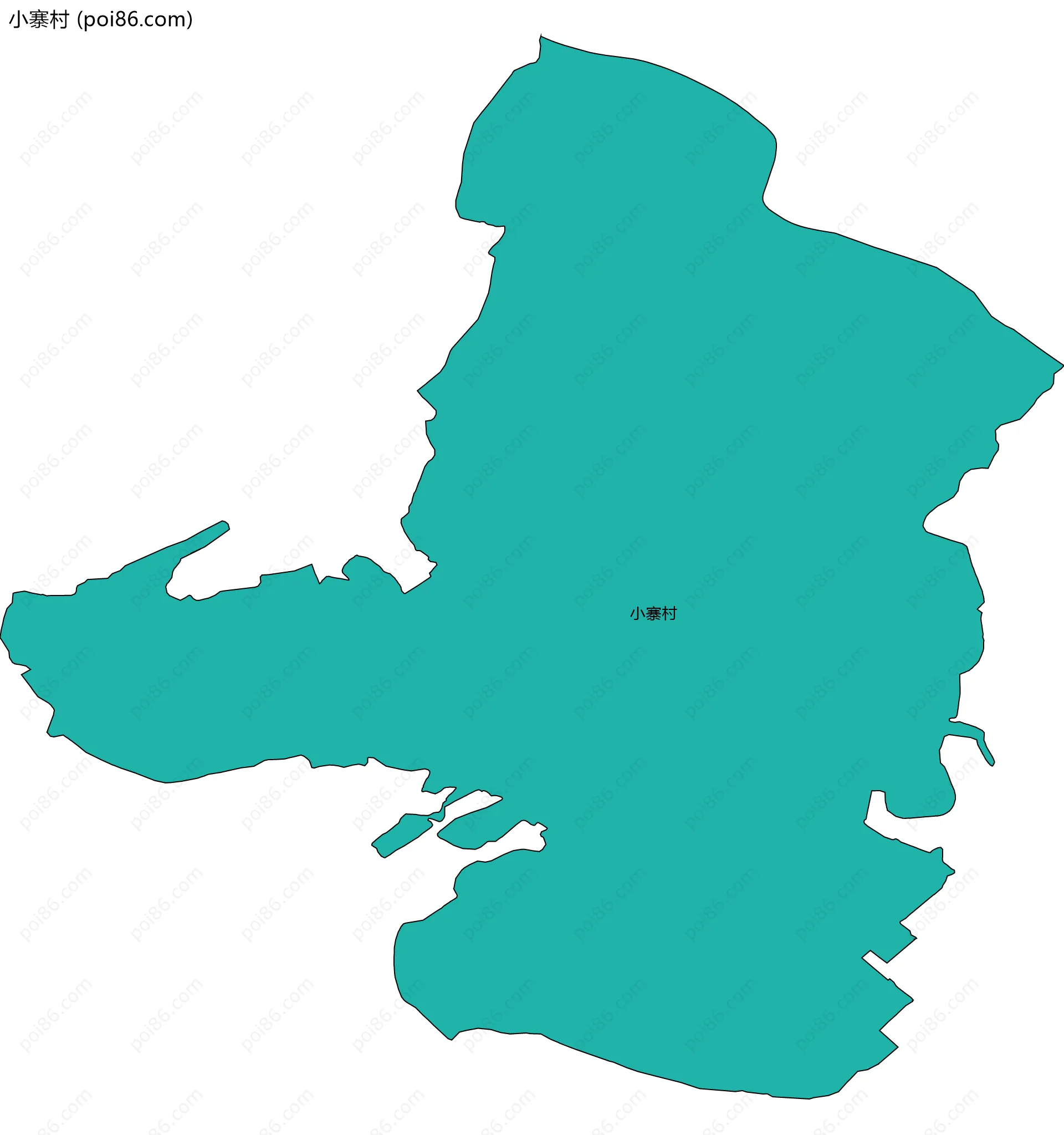 小寨村边界地图