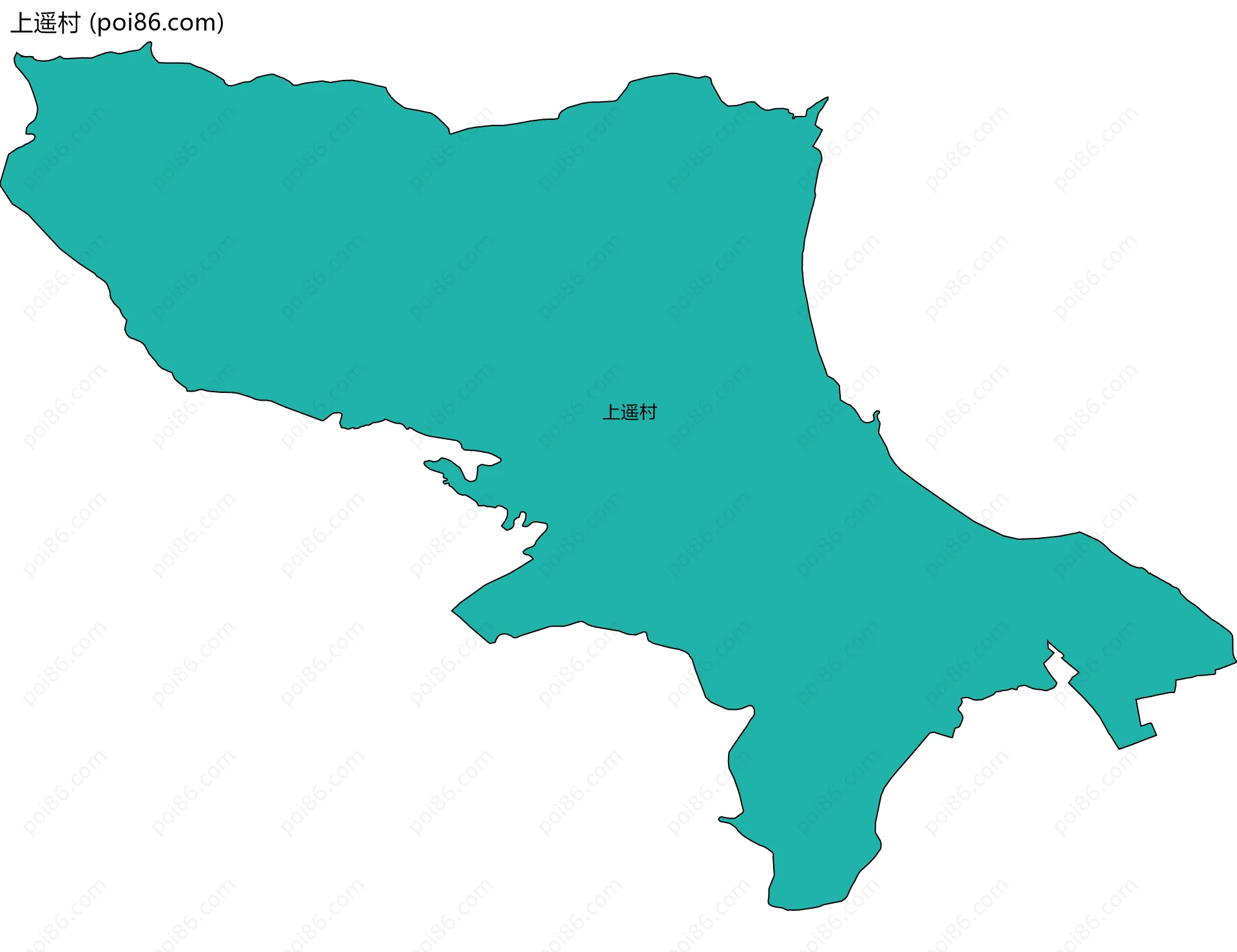 上遥村边界地图