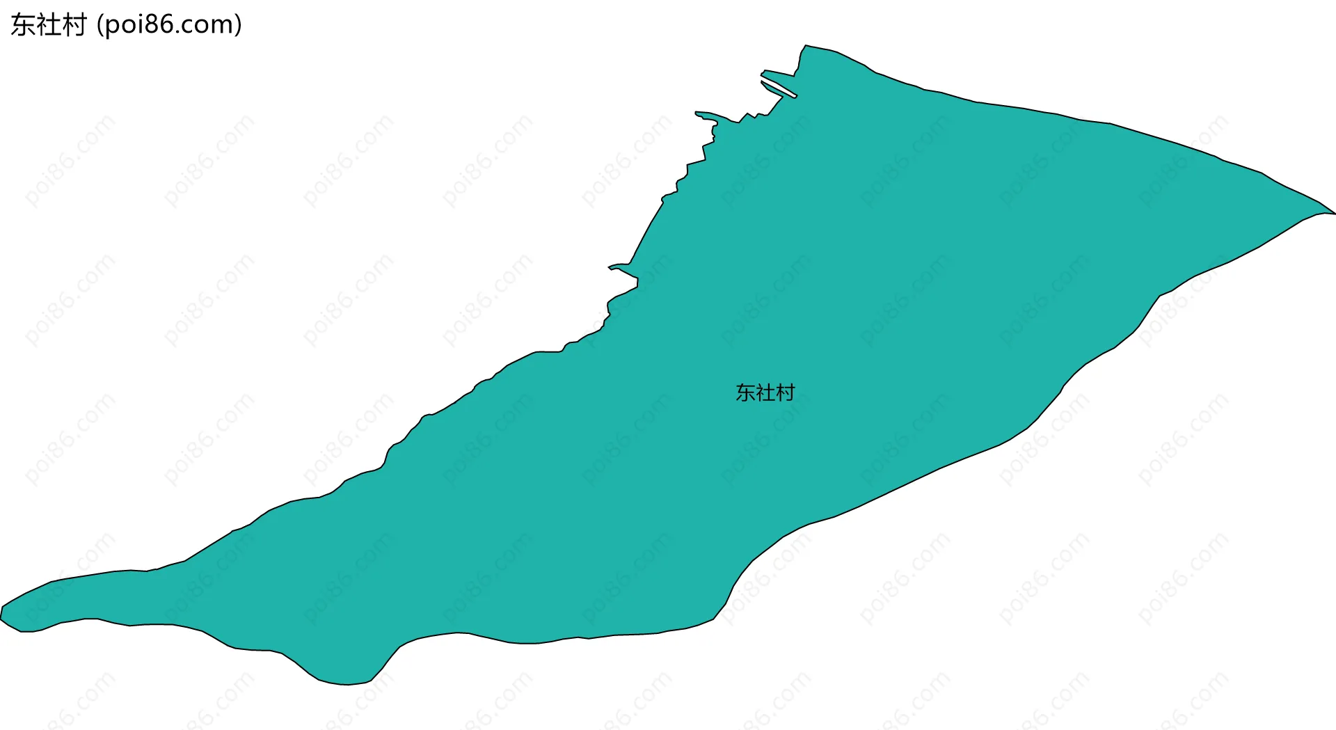 东社村边界地图