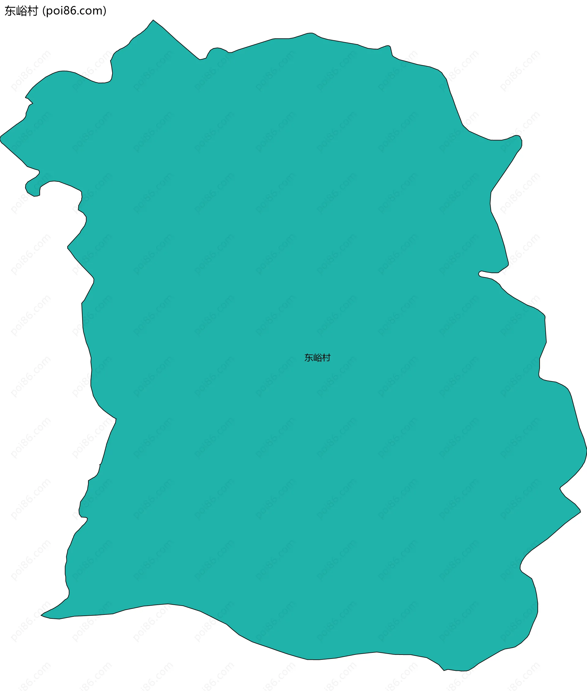 东峪村边界地图