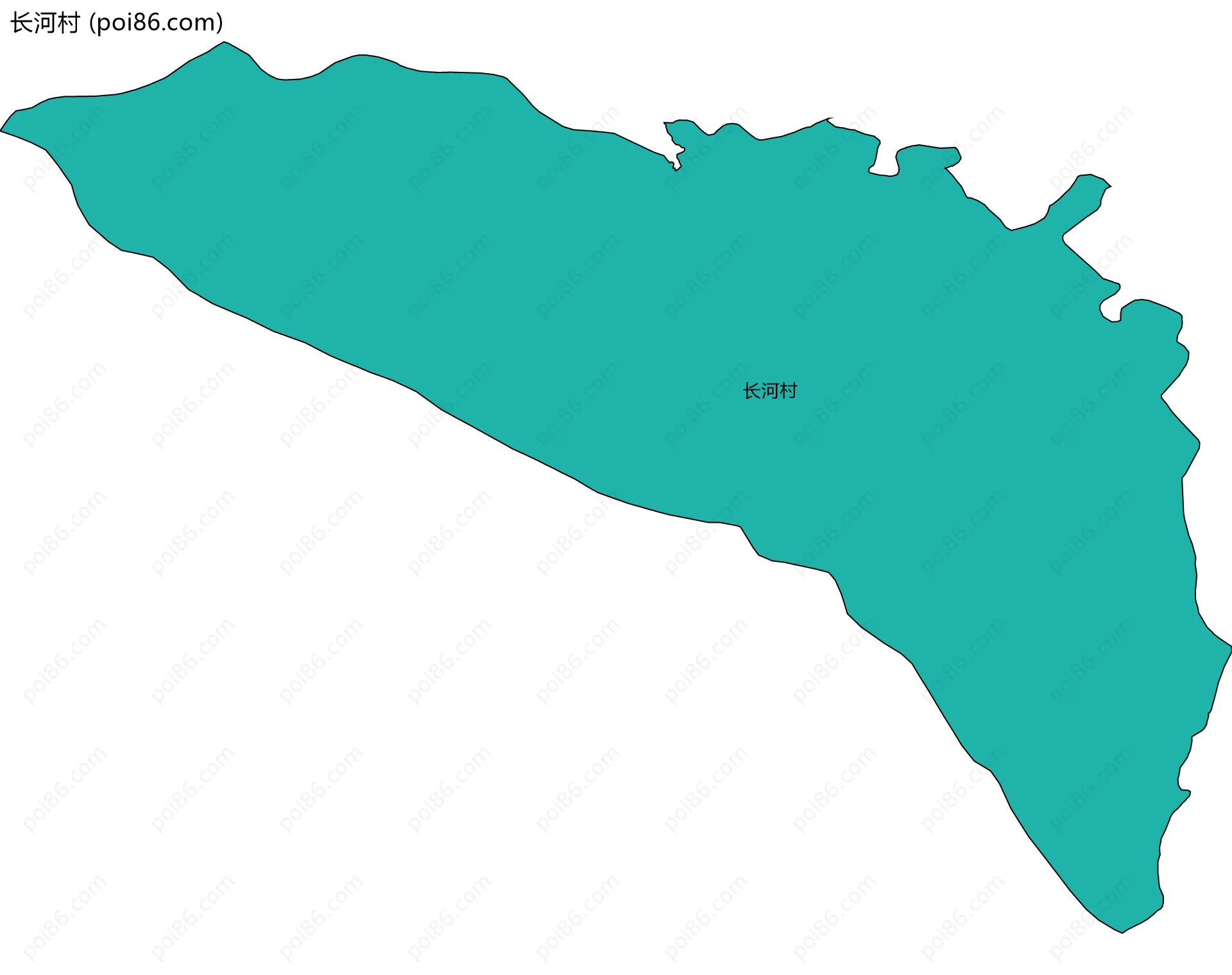 长河村边界地图