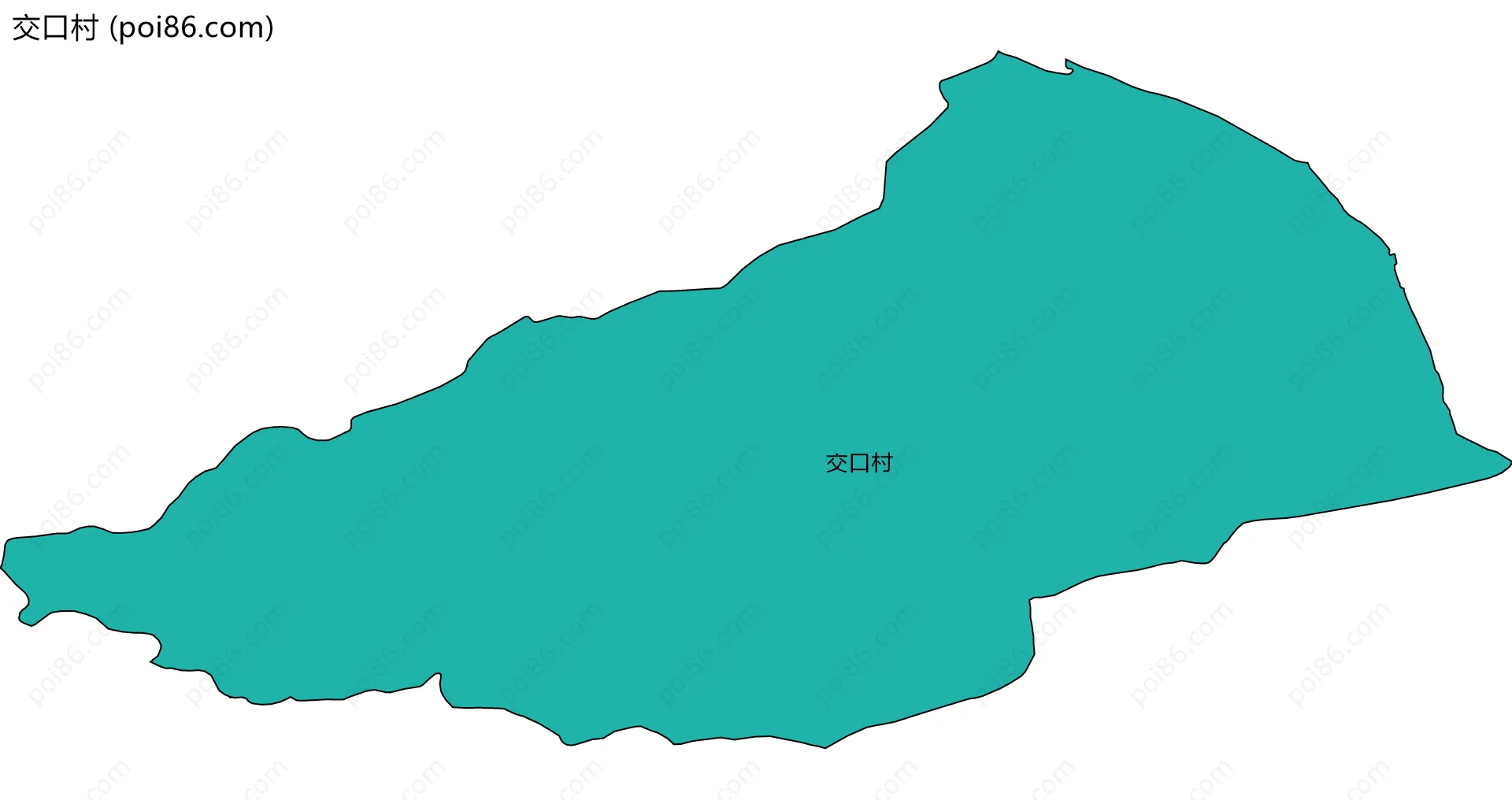 交口村边界地图