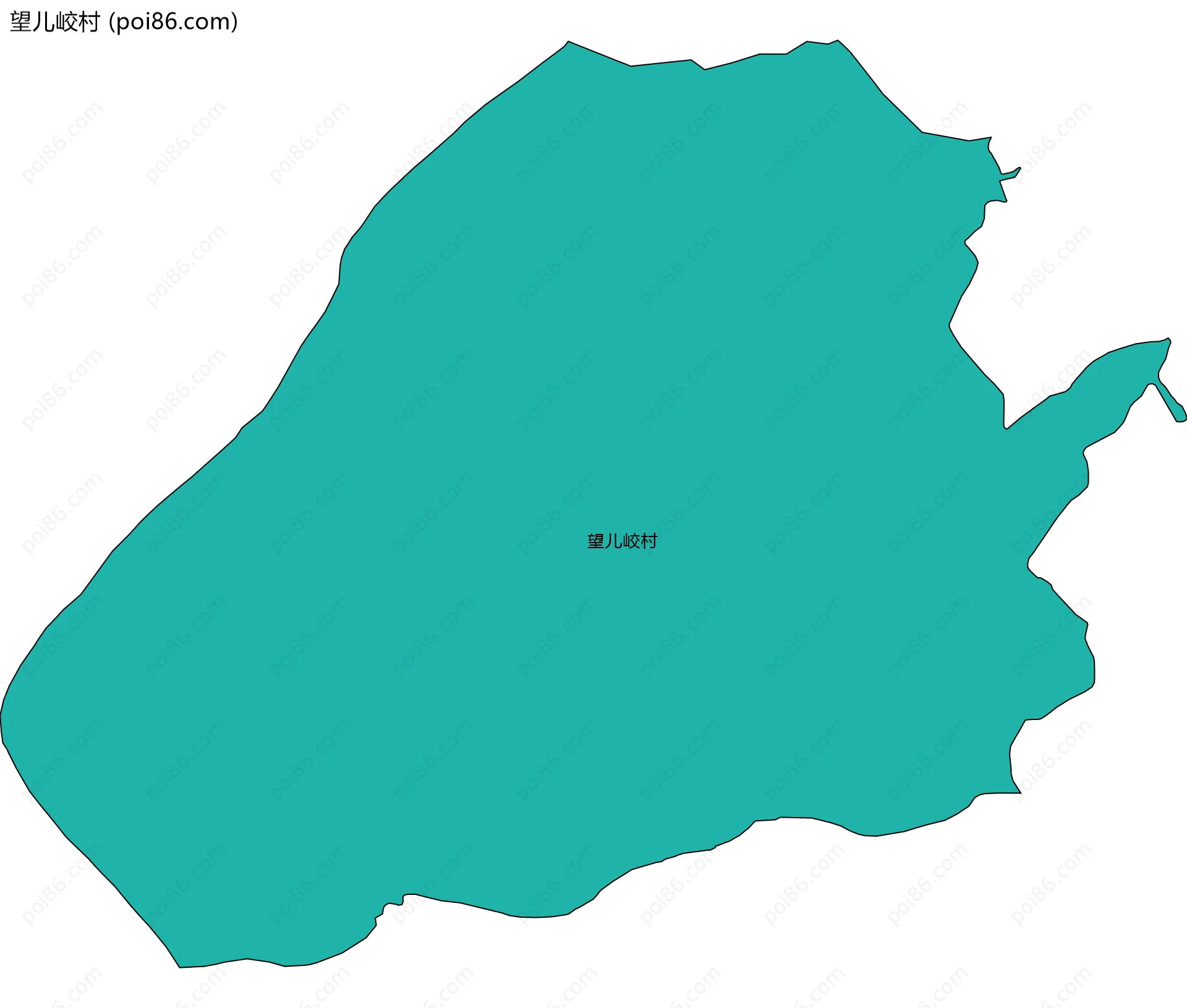 望儿峧村边界地图