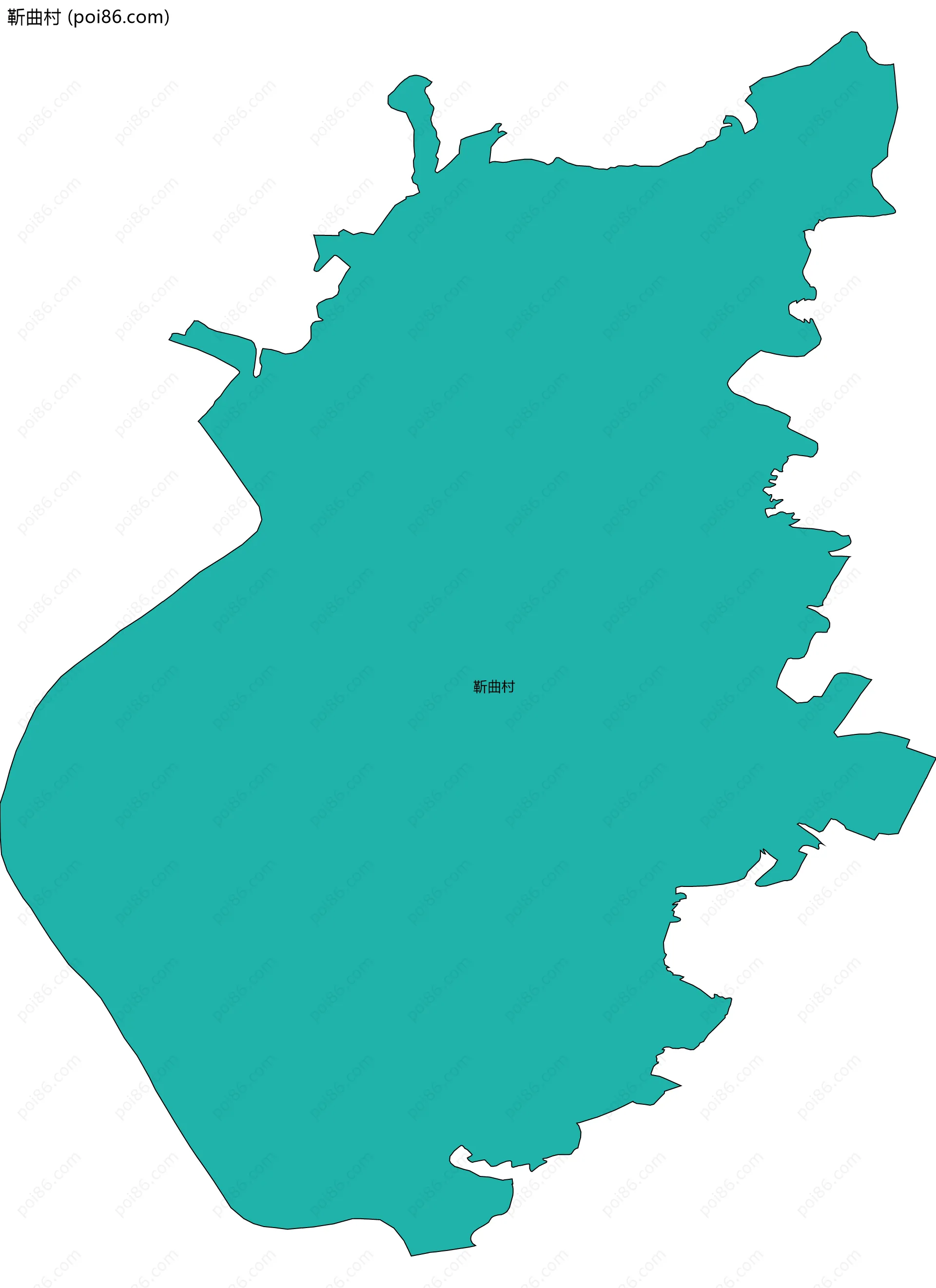 靳曲村边界地图