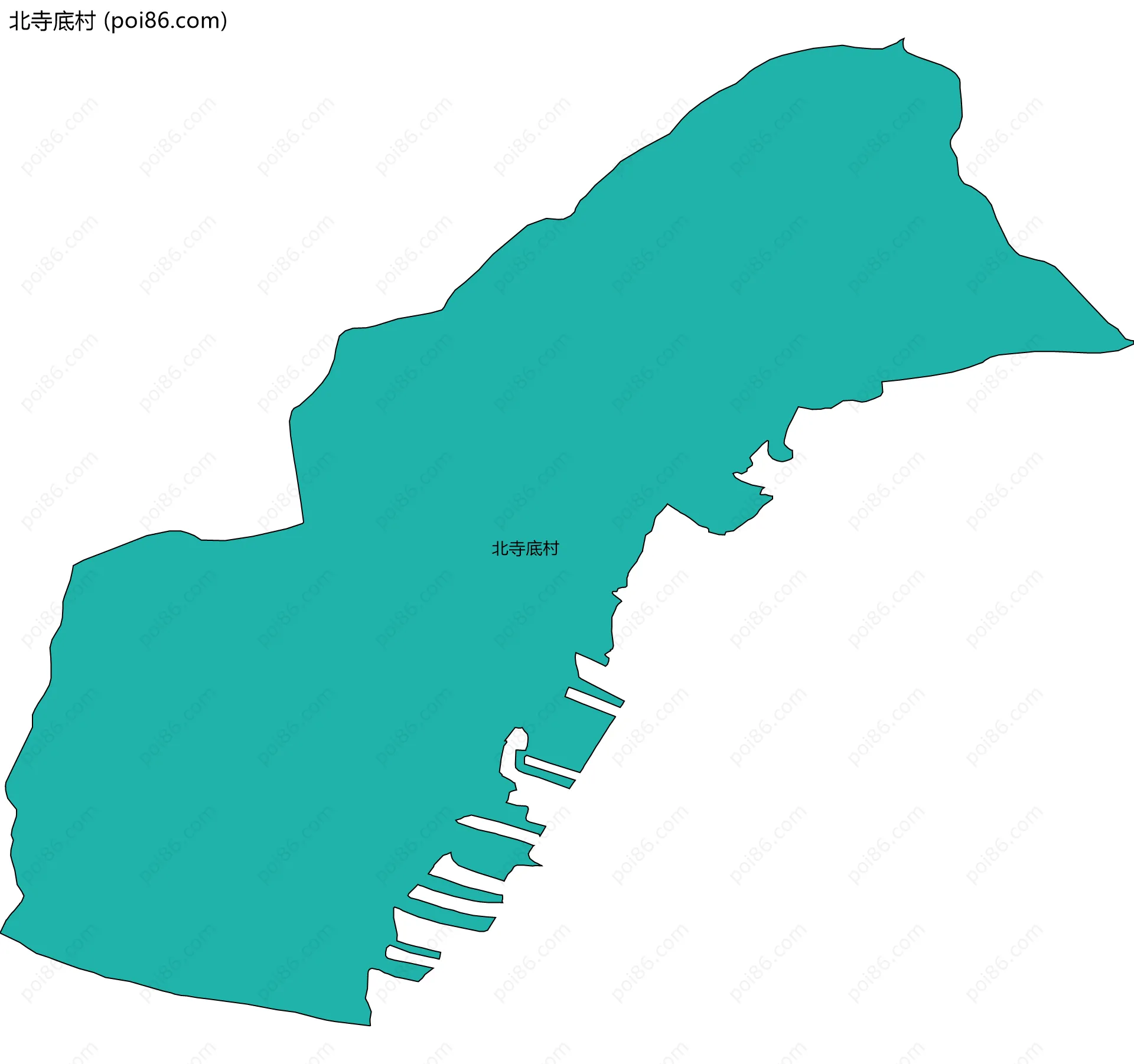 北寺底村边界地图