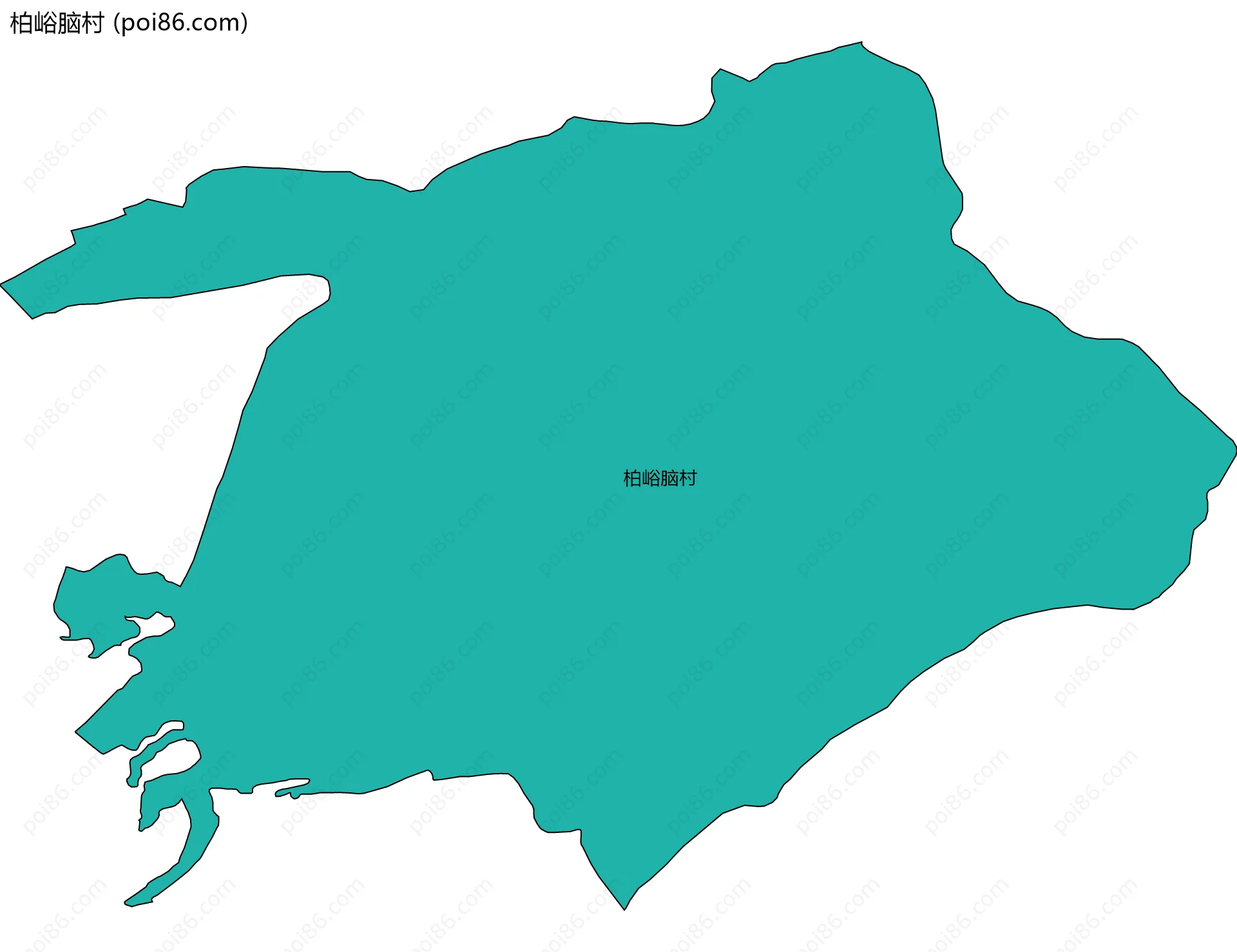 柏峪脑村边界地图