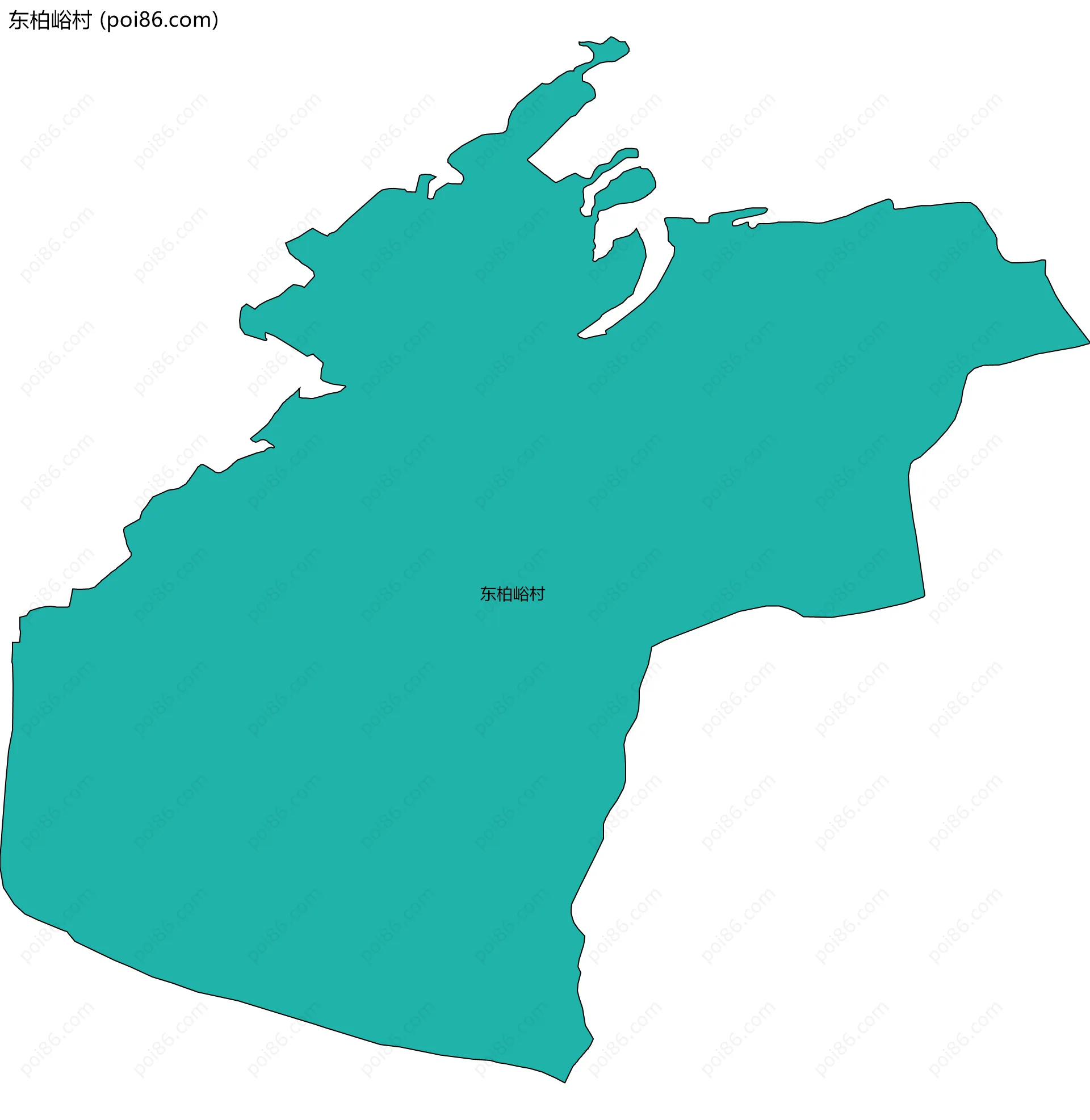 东柏峪村边界地图