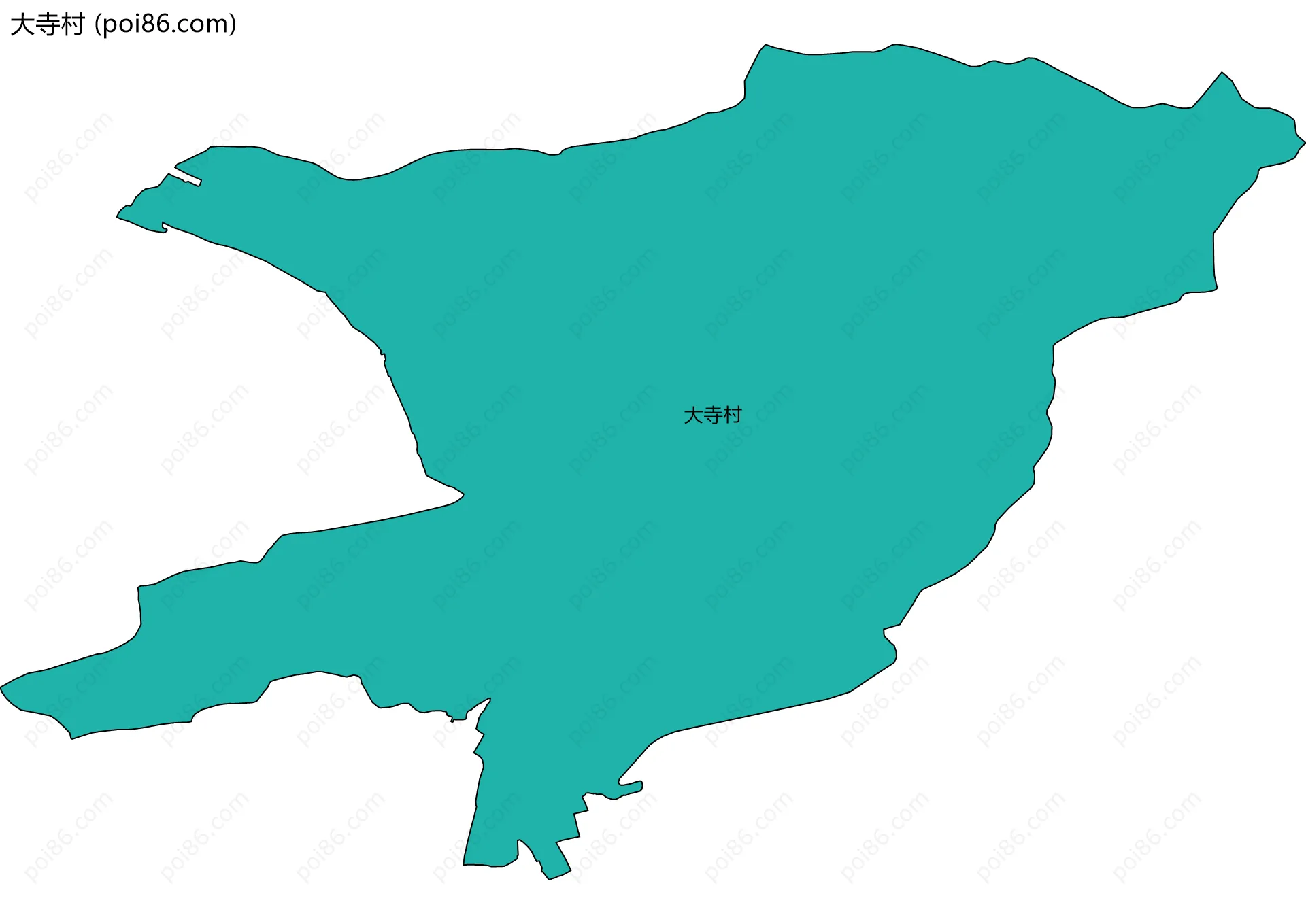 大寺村边界地图