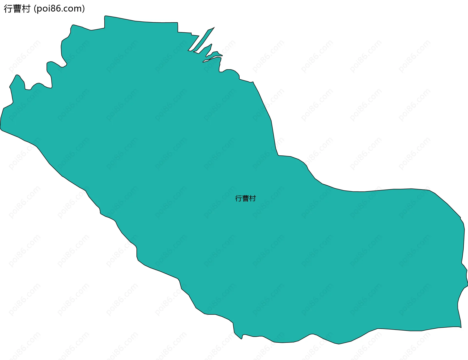 行曹村边界地图