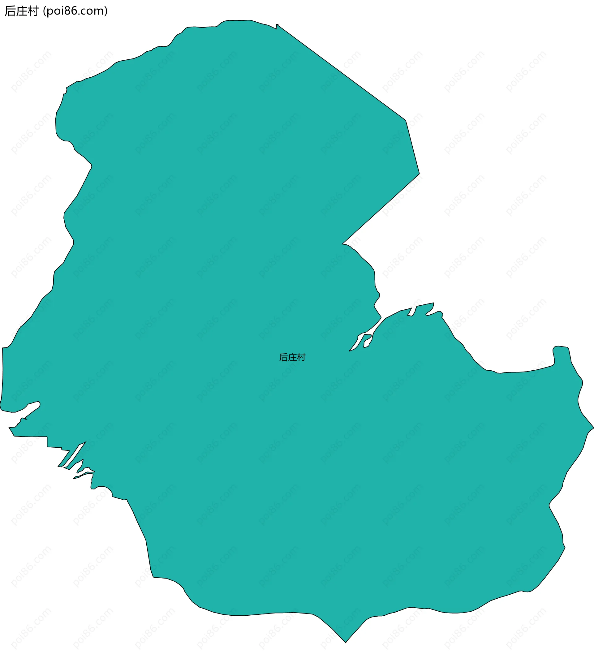 后庄村边界地图