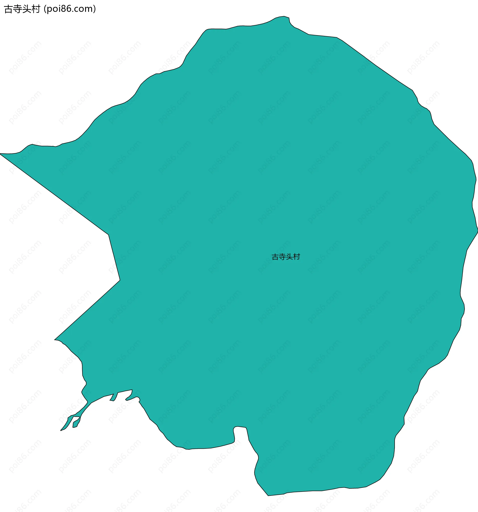 古寺头村边界地图