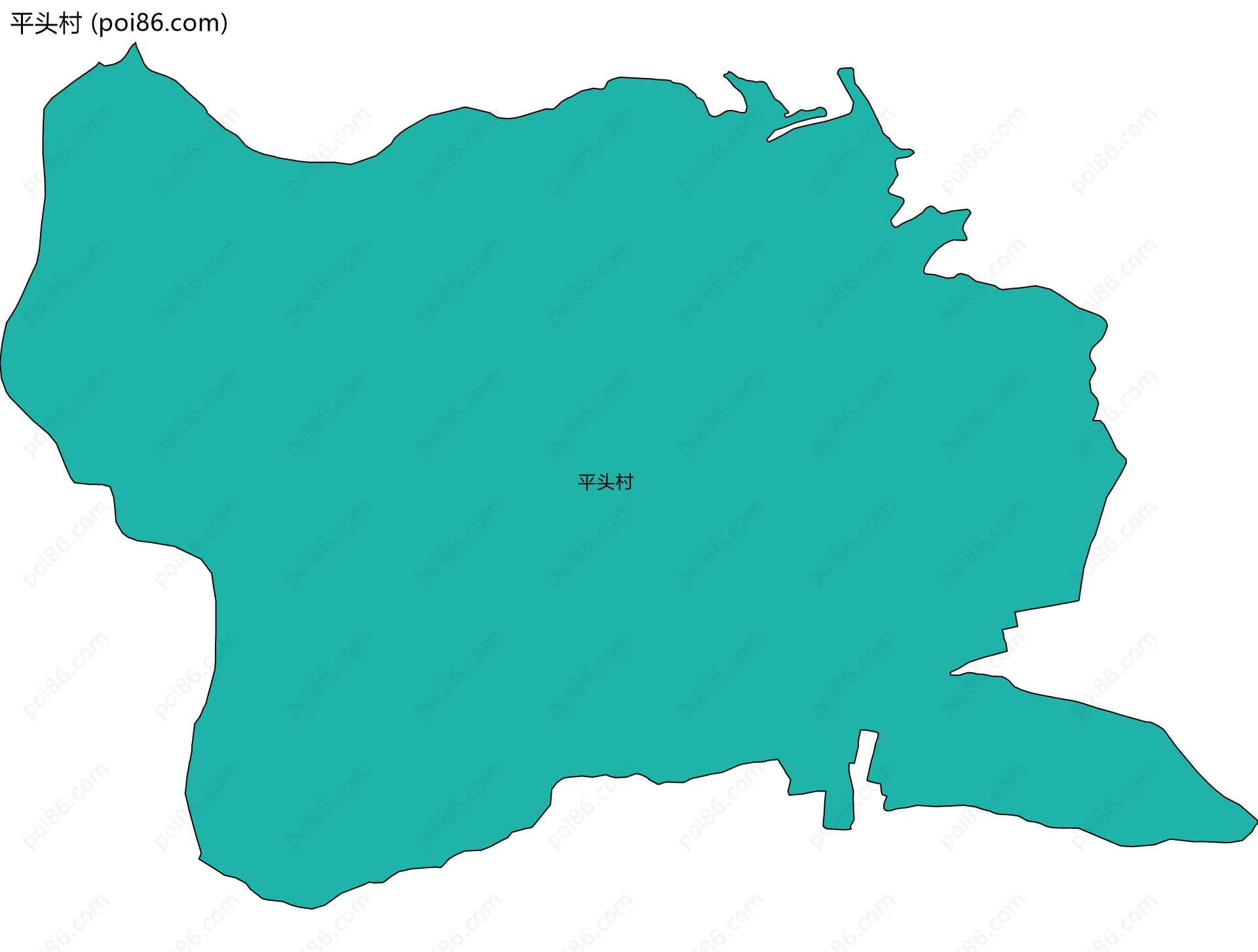 平头村边界地图