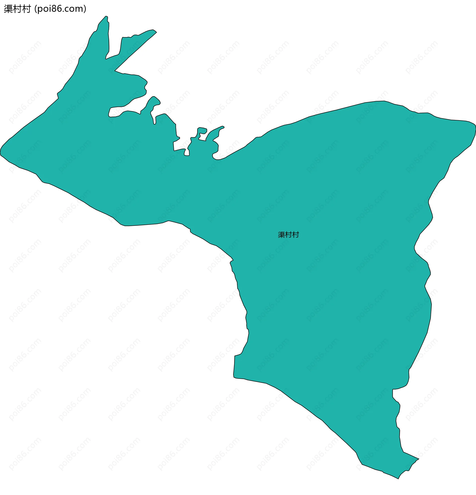 渠村村边界地图