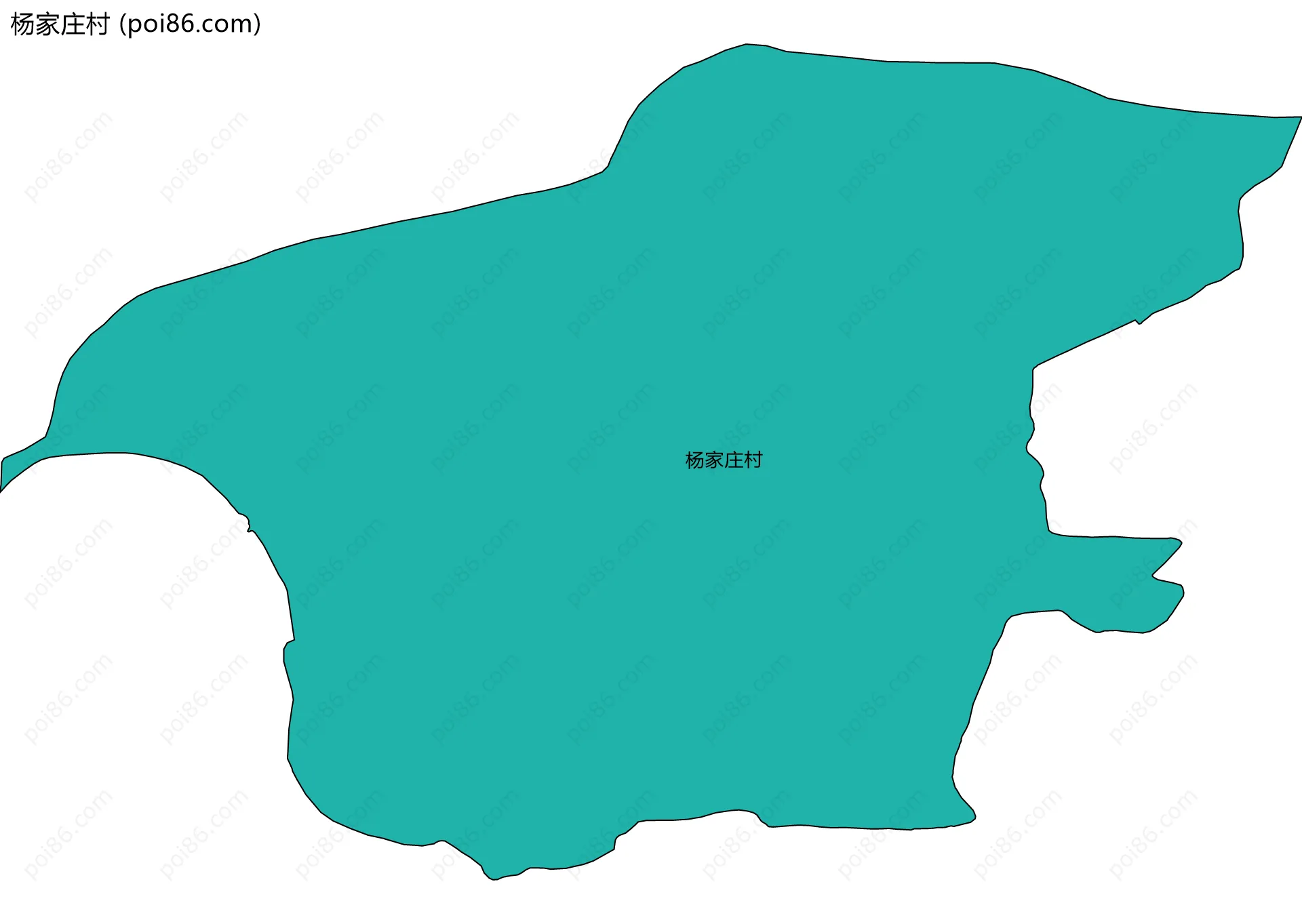 杨家庄村边界地图