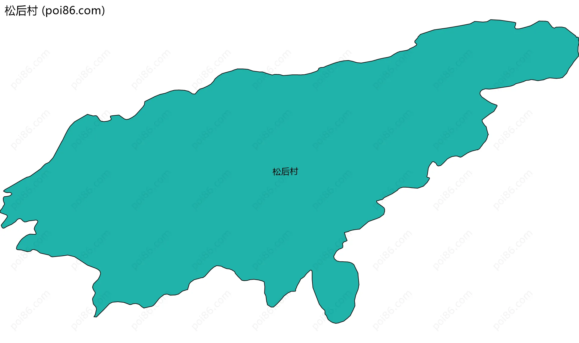 松后村边界地图