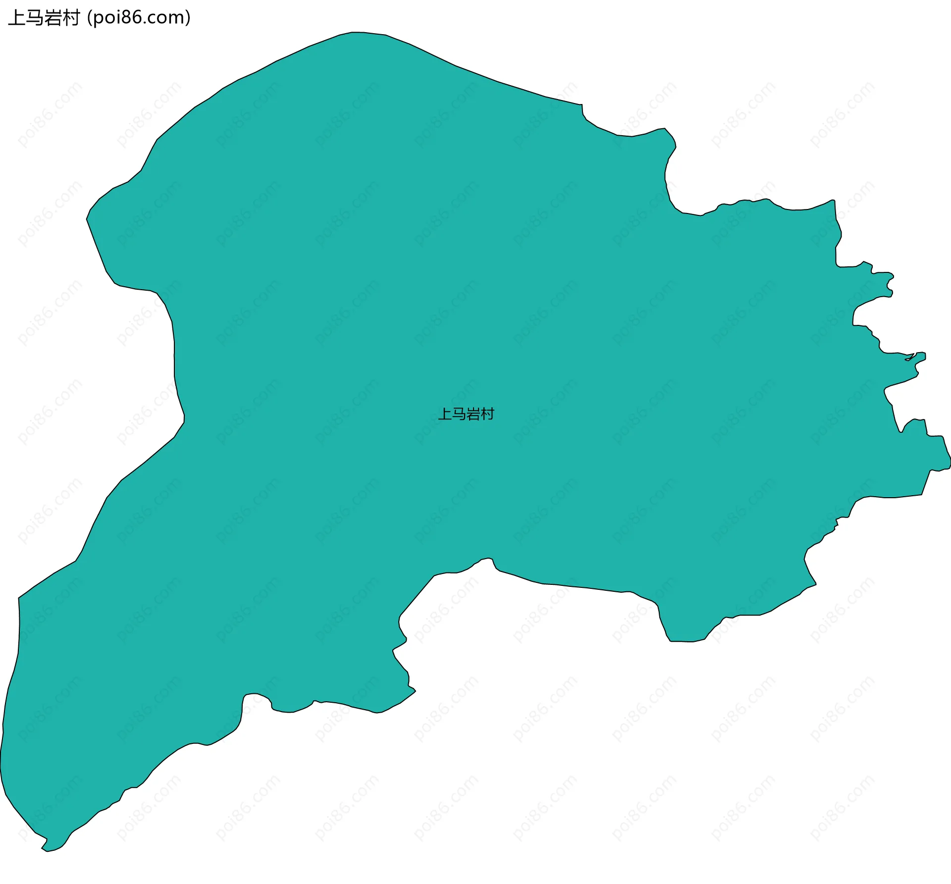 上马岩村边界地图