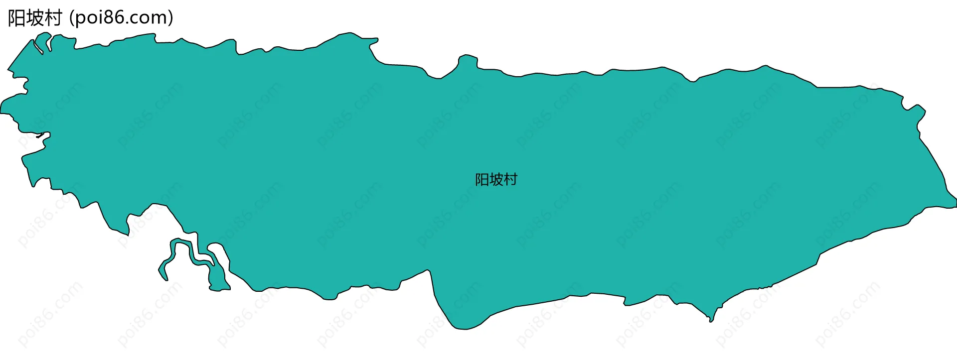 阳坡村边界地图