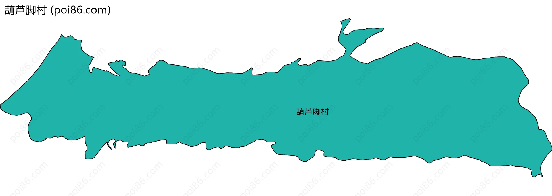 葫芦脚村边界地图