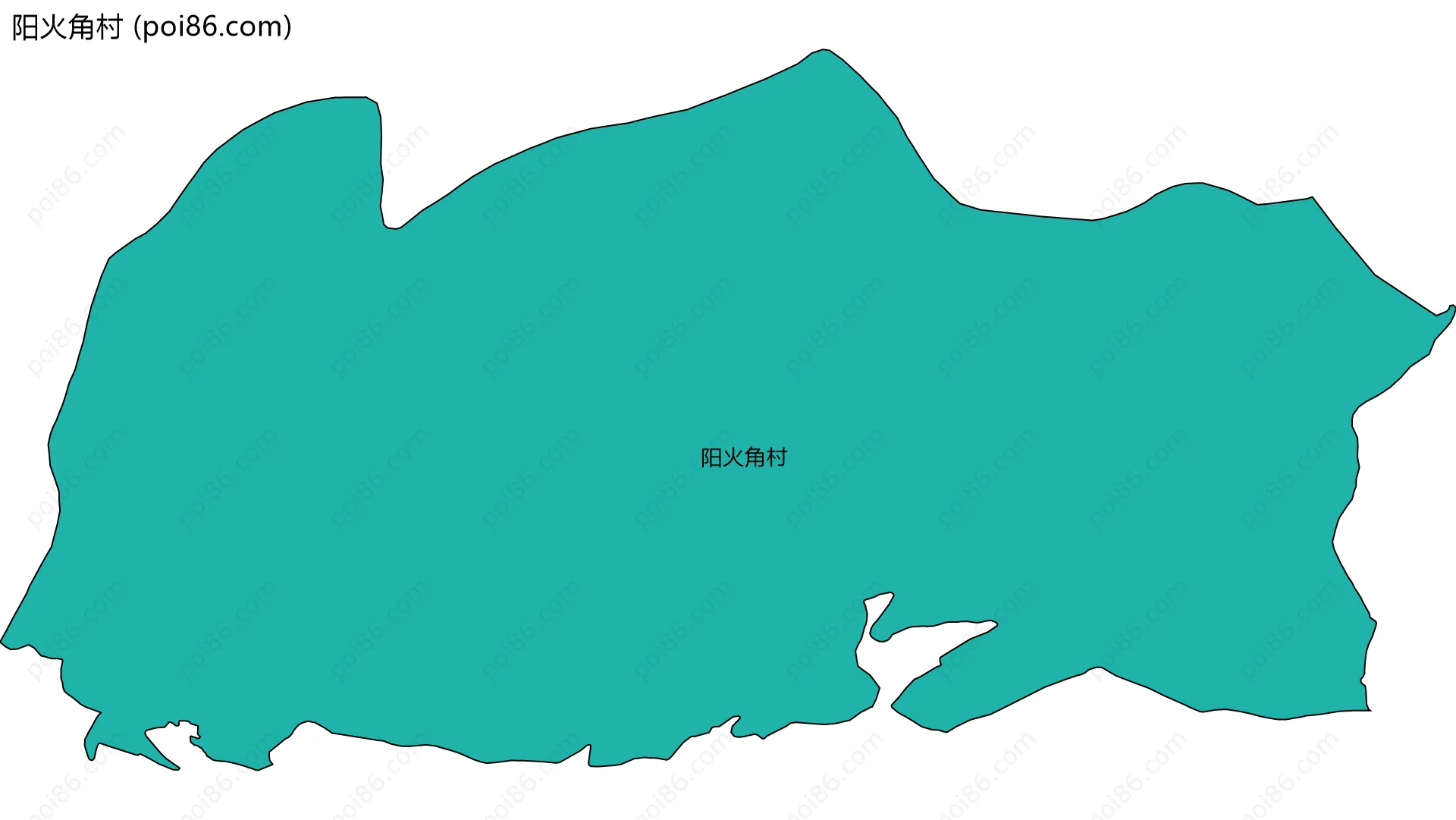 阳火角村边界地图