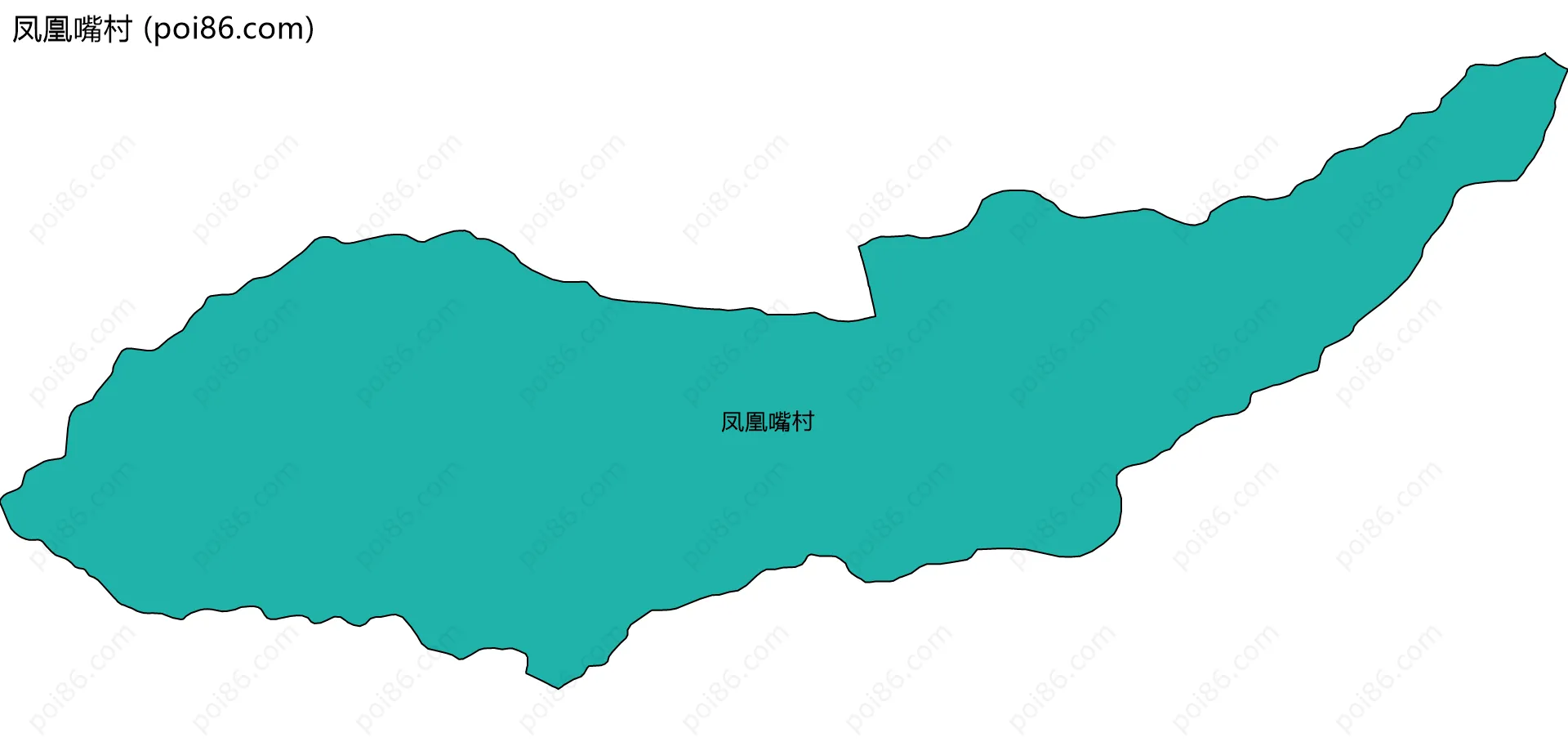 凤凰嘴村边界地图