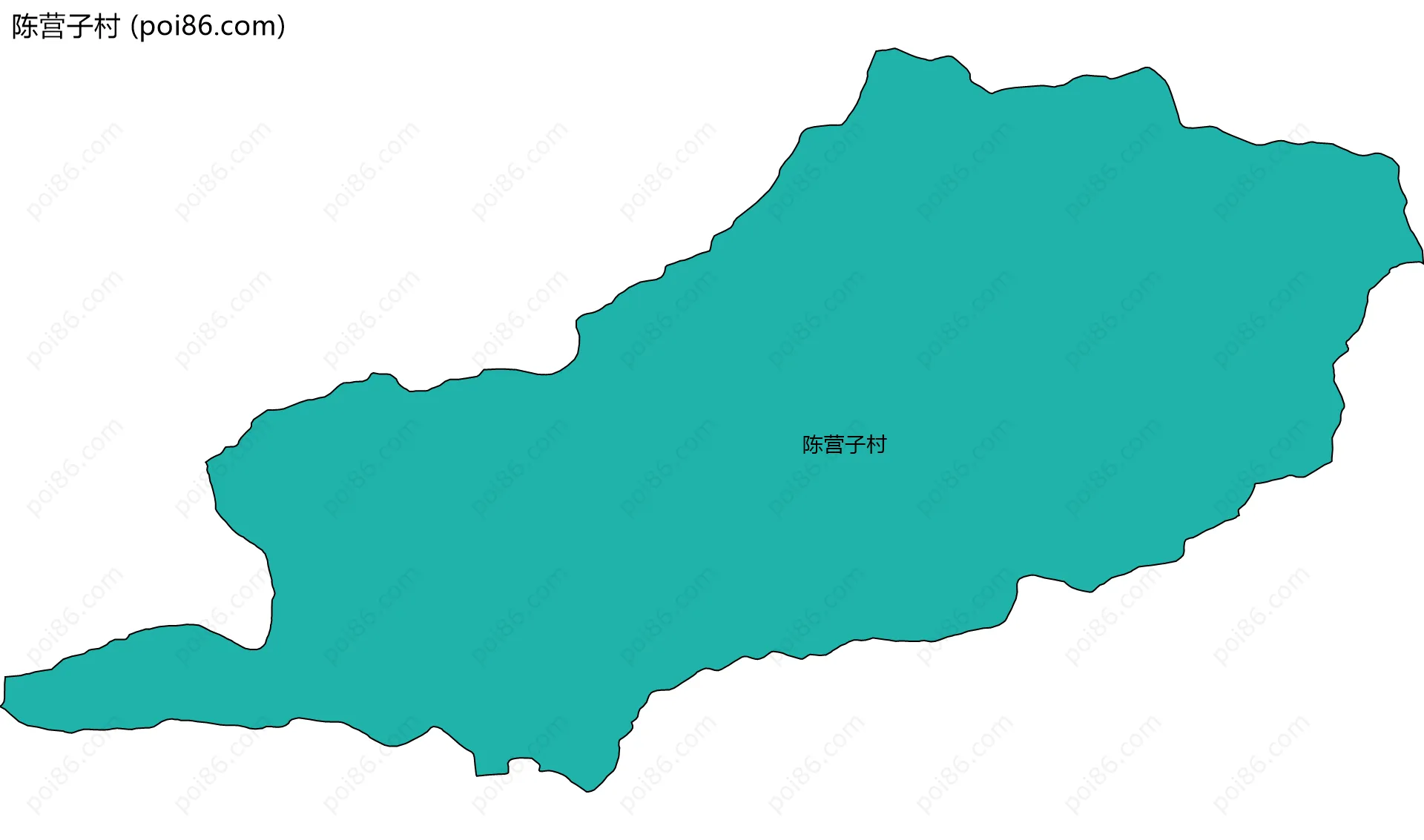 陈营子村边界地图