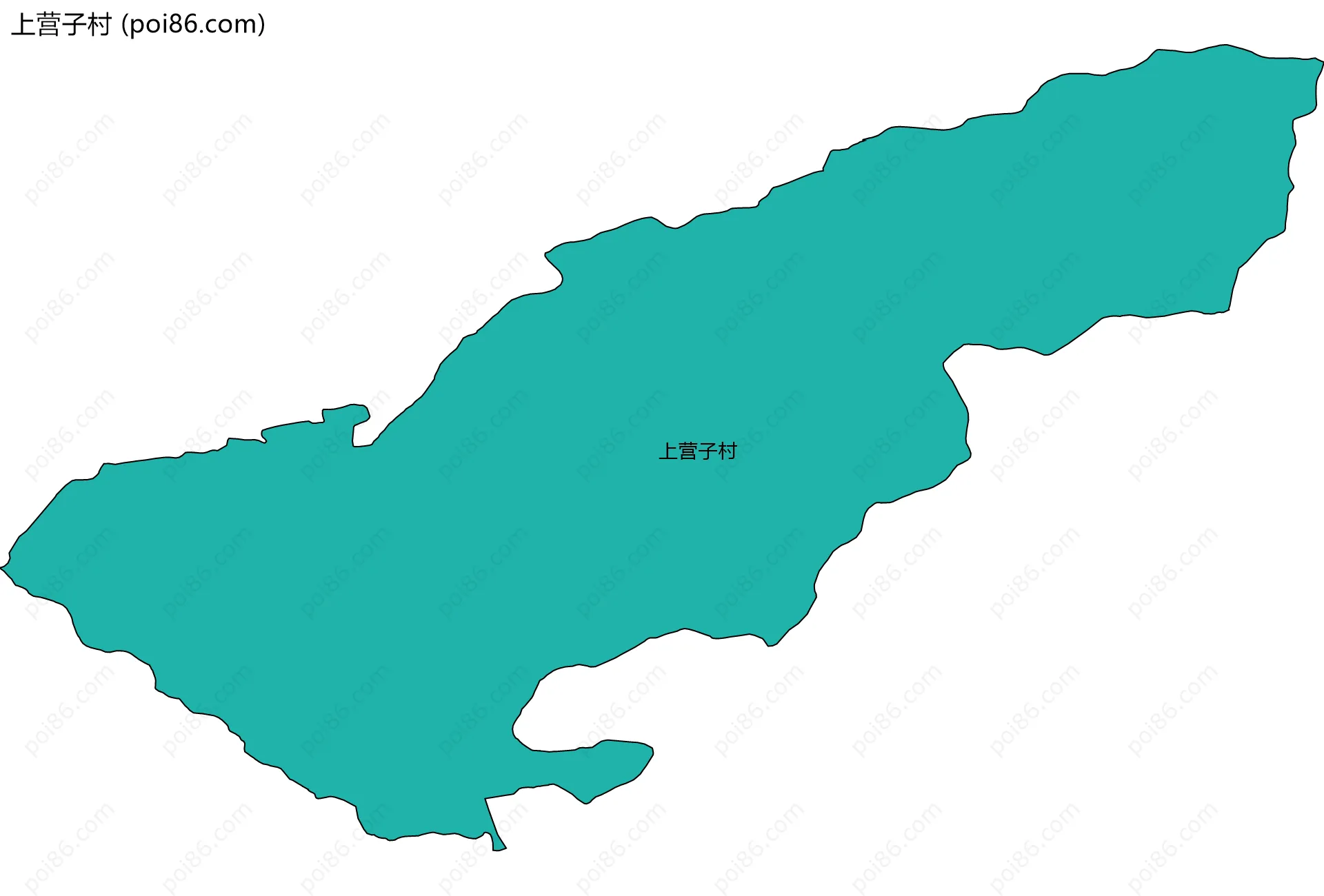 上营子村边界地图