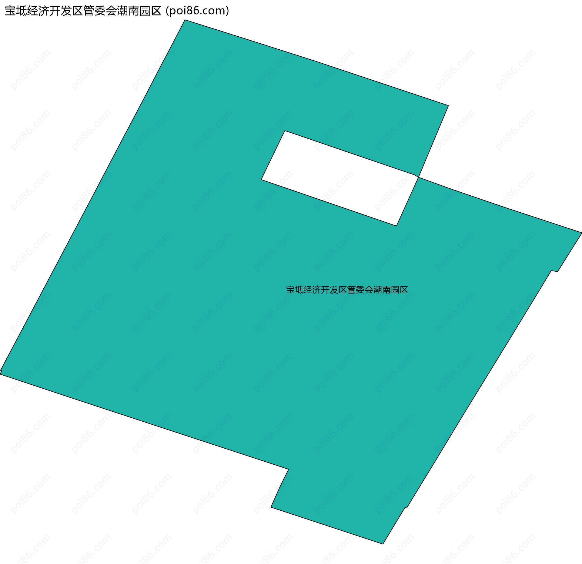 宝坻经济开发区管委会潮南园区边界地图