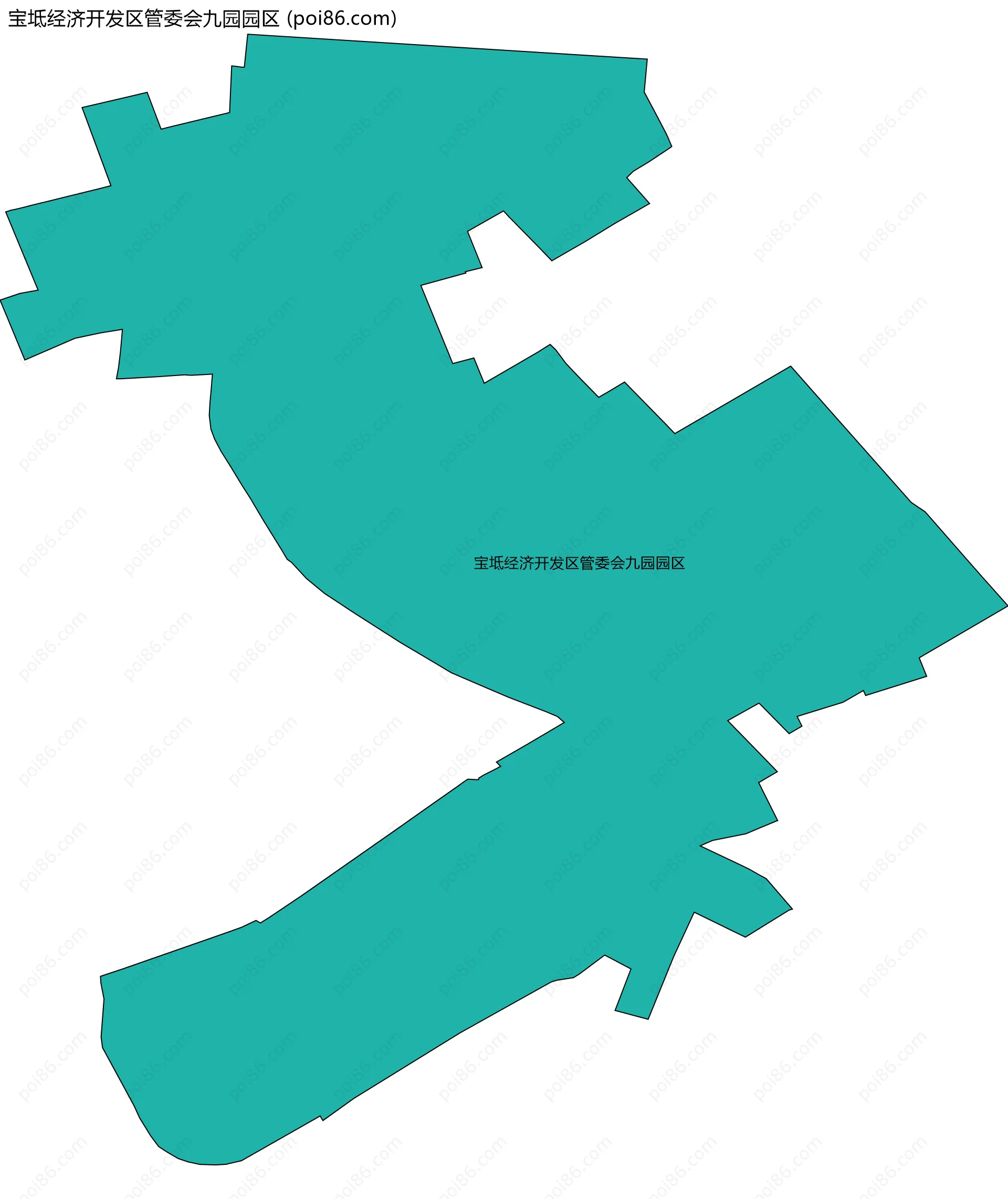 宝坻经济开发区管委会九园园区边界地图